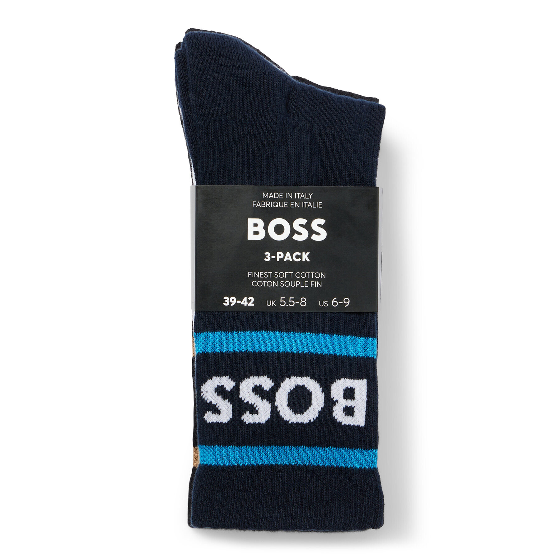 Boss Комплект 3 чифта дълги чорапи мъжки 50469371 Цветен - Pepit.bg