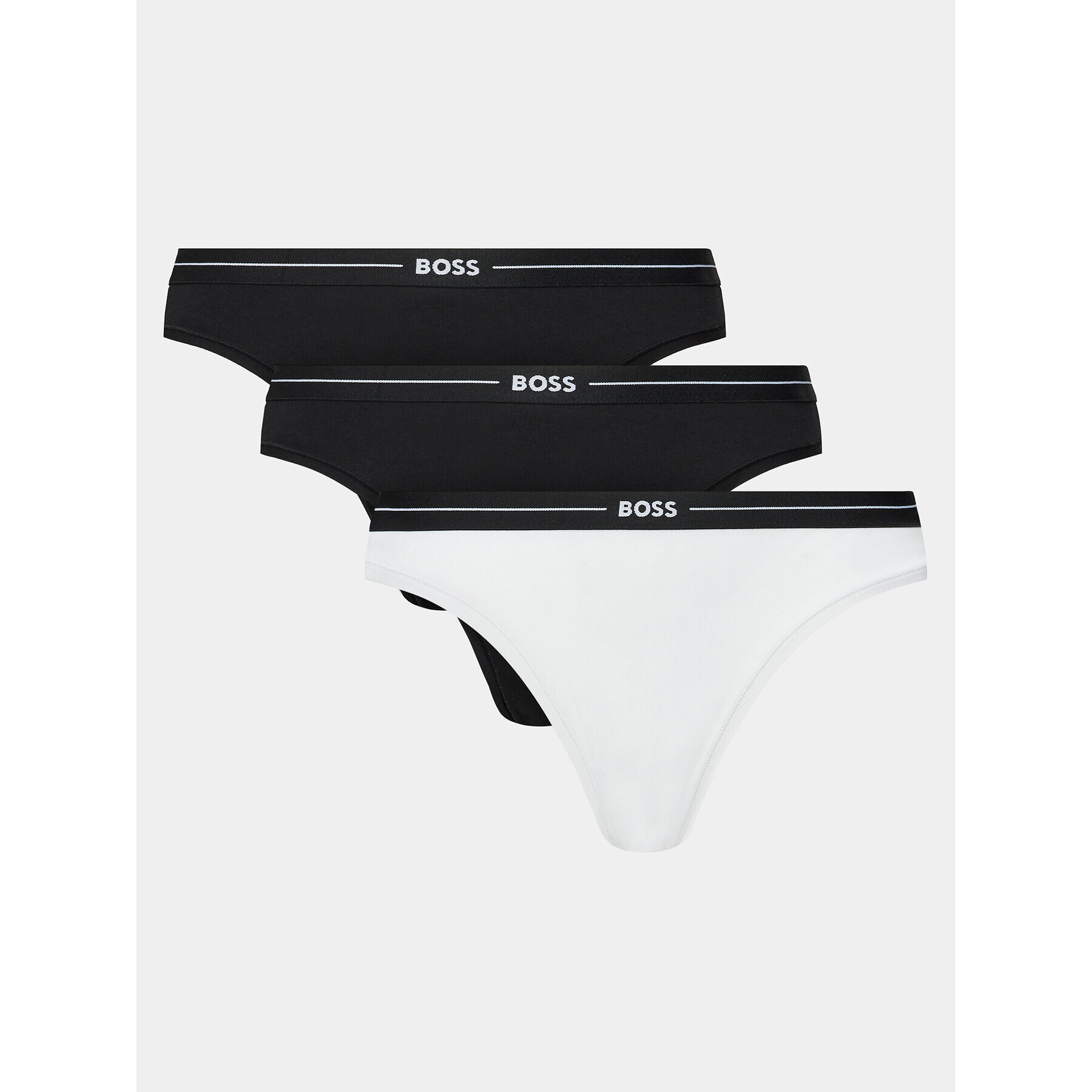 Boss Комплект 3 чифта класически бикини 3P Brief 50510016 Бял - Pepit.bg