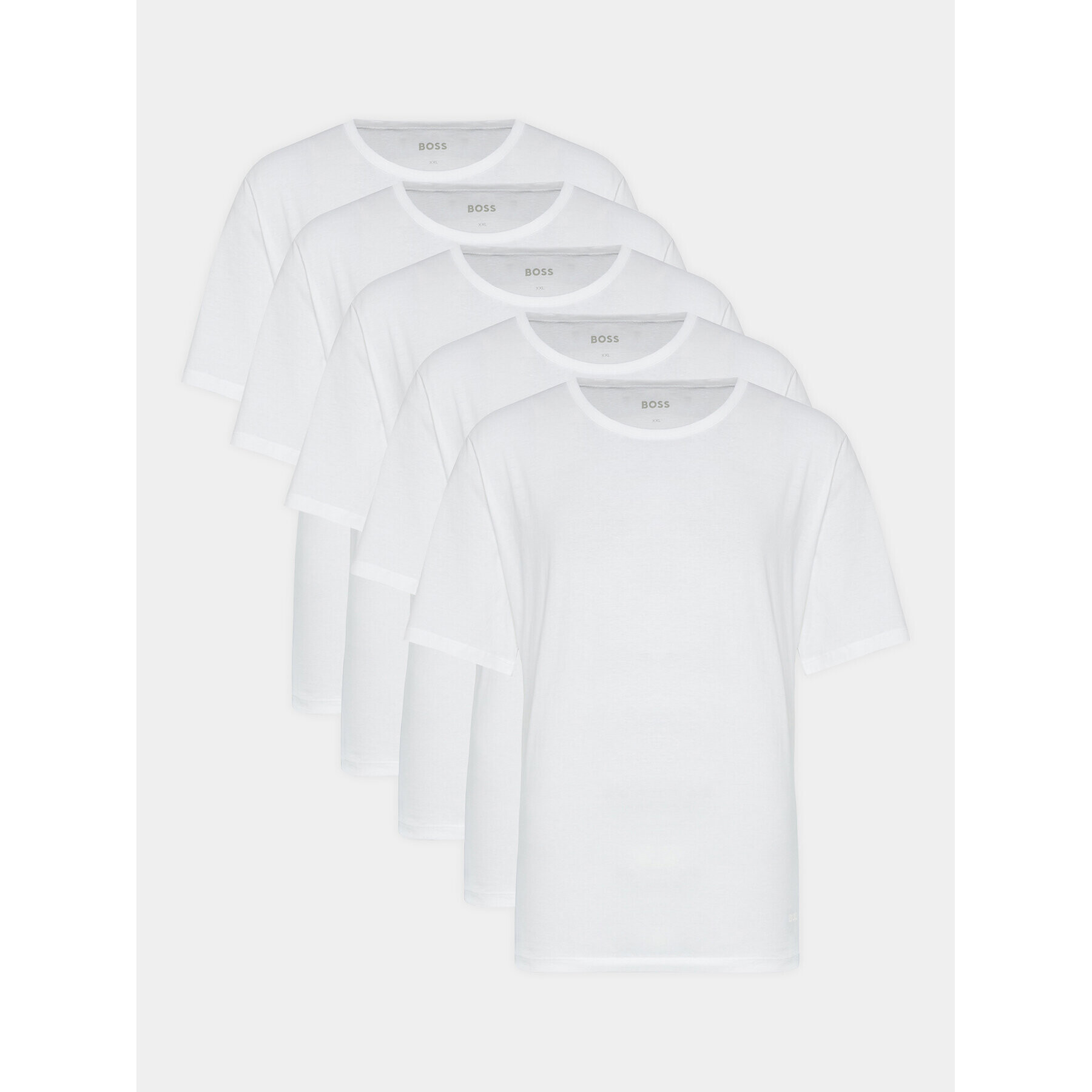Boss Комплект 5 тишърти Authentic 50475392 Бял Regular Fit - Pepit.bg