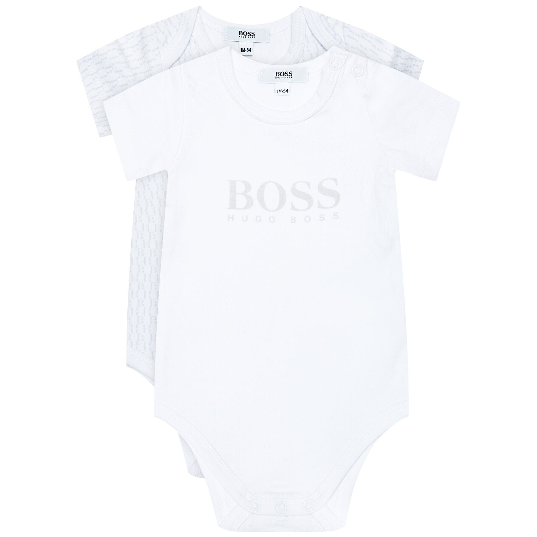 Boss Комплект от 2 броя детски бодита J98320 Бял - Pepit.bg