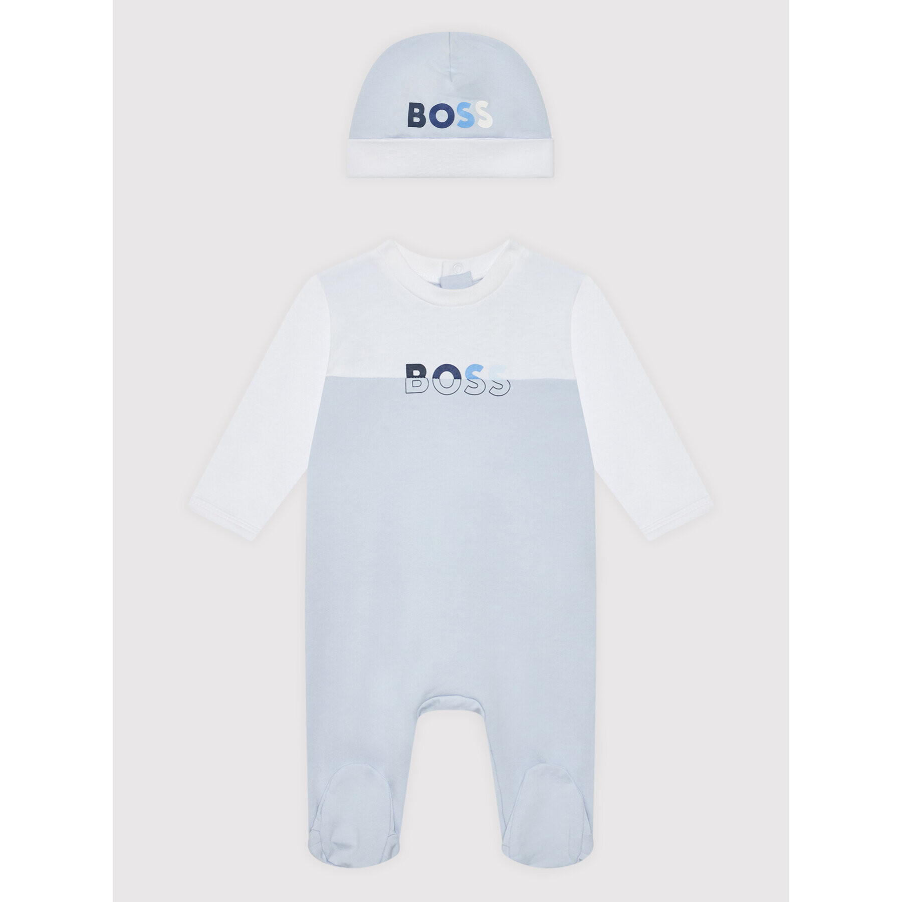 Boss Комплект ританки и шапка J98359 Син Regular Fit - Pepit.bg