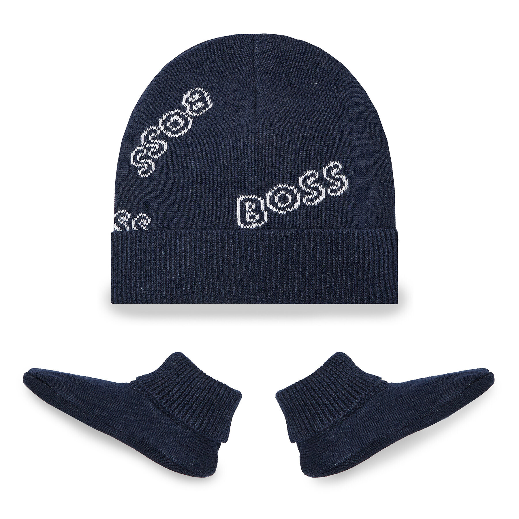 Boss Комплект шапка и чорапи J98386 Тъмносин - Pepit.bg
