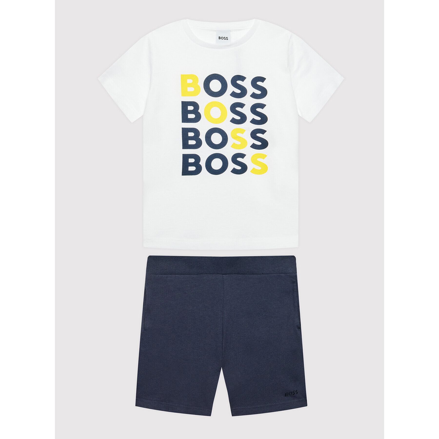 Boss Комплект тишърт и спортни шорти J28094 D Цветен Regular Fit - Pepit.bg