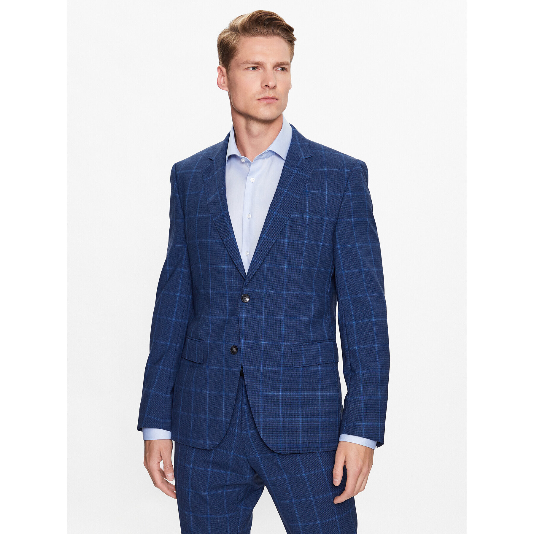 Boss Костюм 50491007 Тъмносин Slim Fit - Pepit.bg