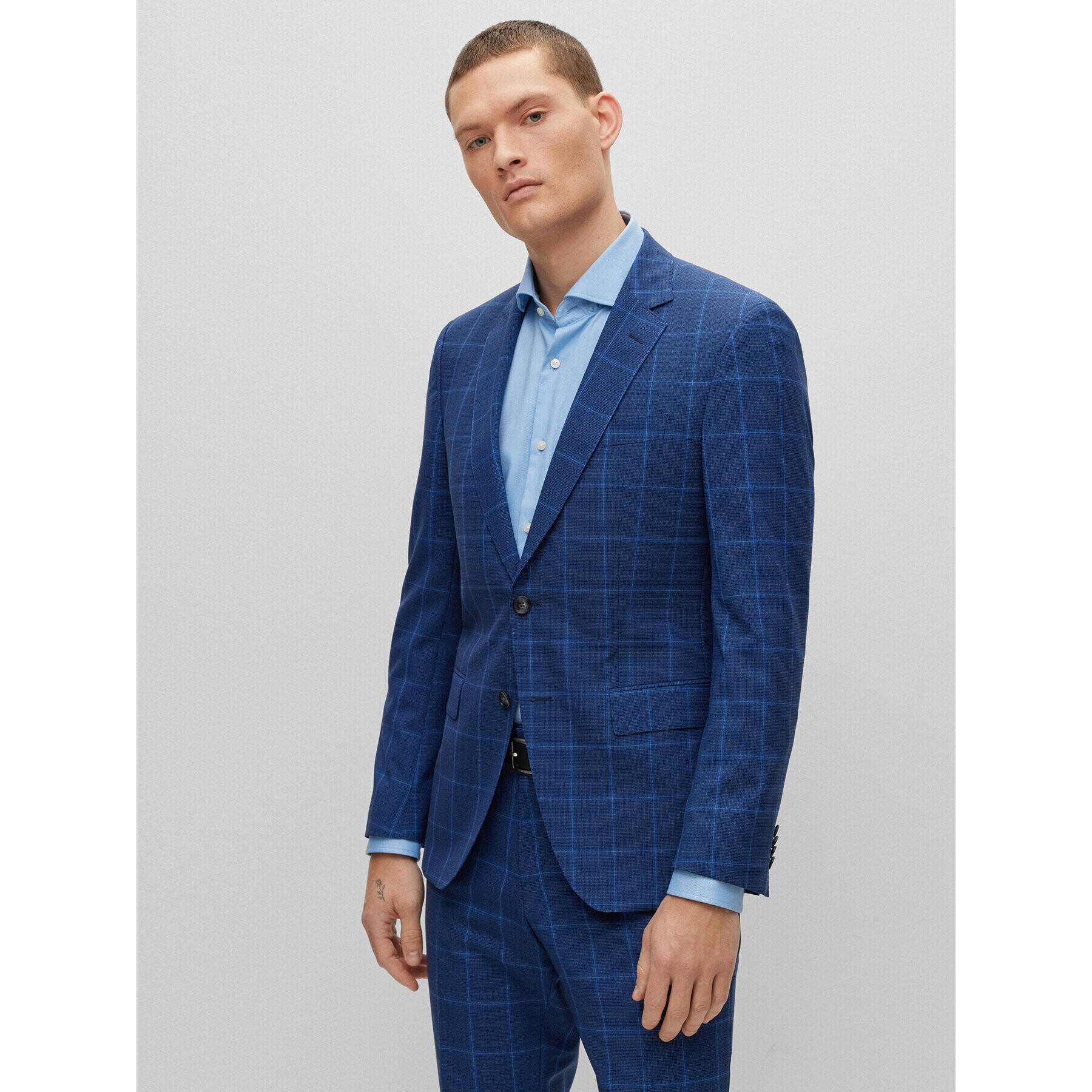 Boss Костюм 50491007 Тъмносин Slim Fit - Pepit.bg