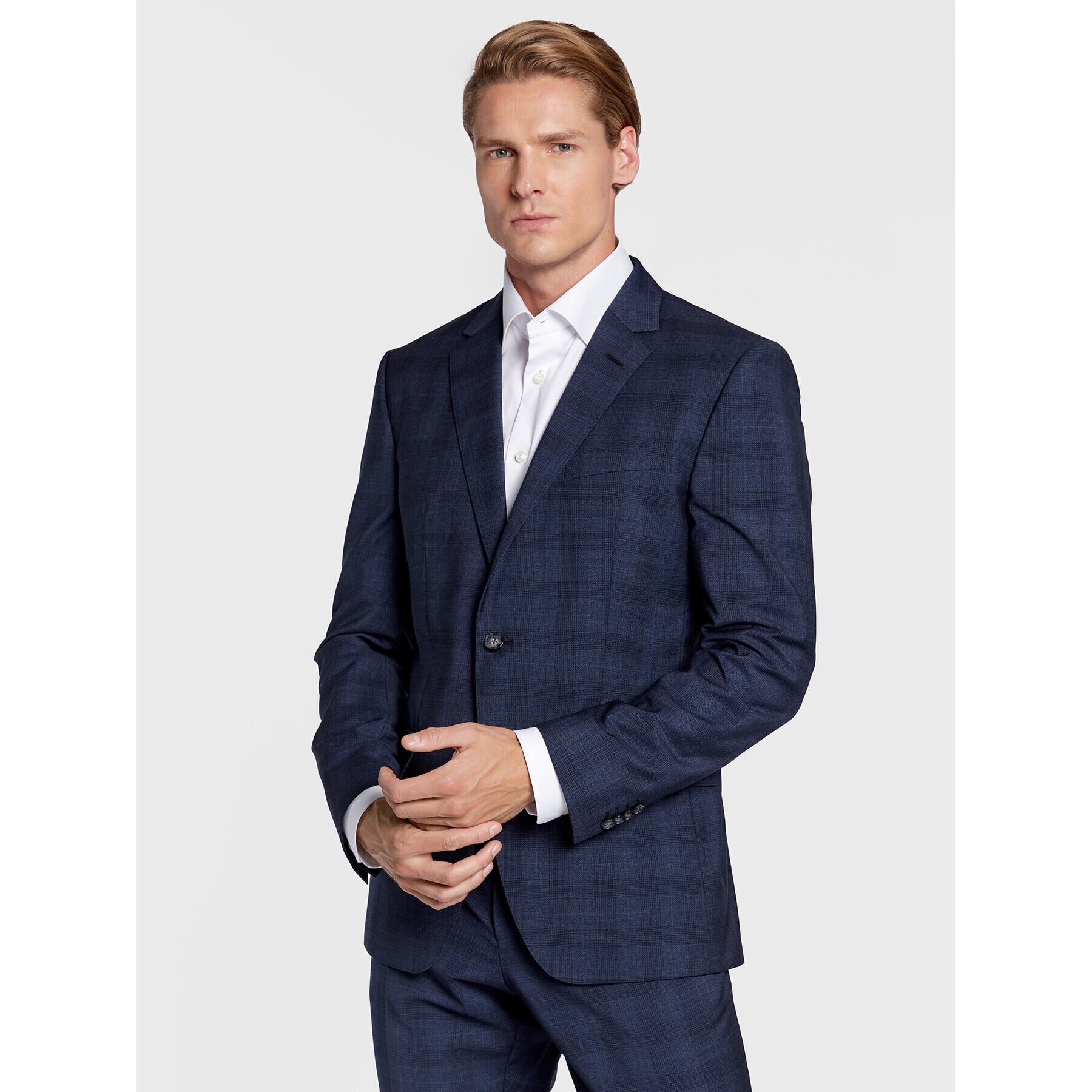 Boss Костюм H-Huge 50479975 Тъмносин Slim Fit - Pepit.bg