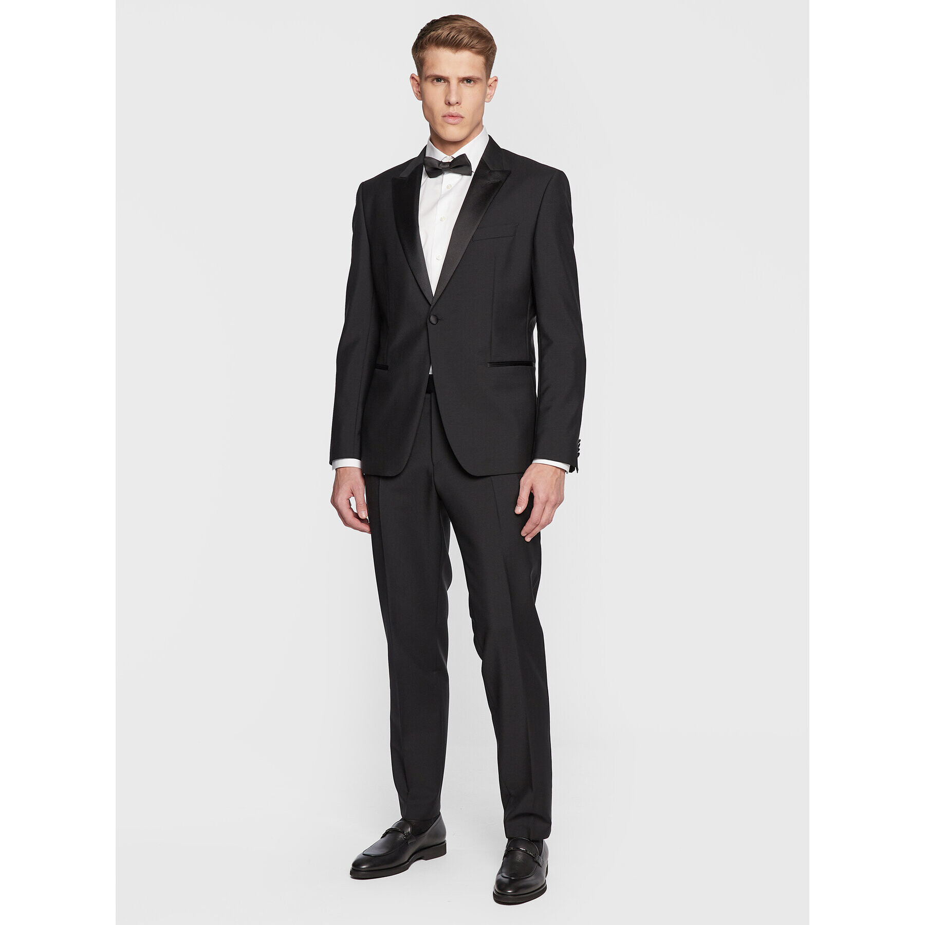 Boss Костюм H-Huge 50484710 Черен Slim Fit - Pepit.bg