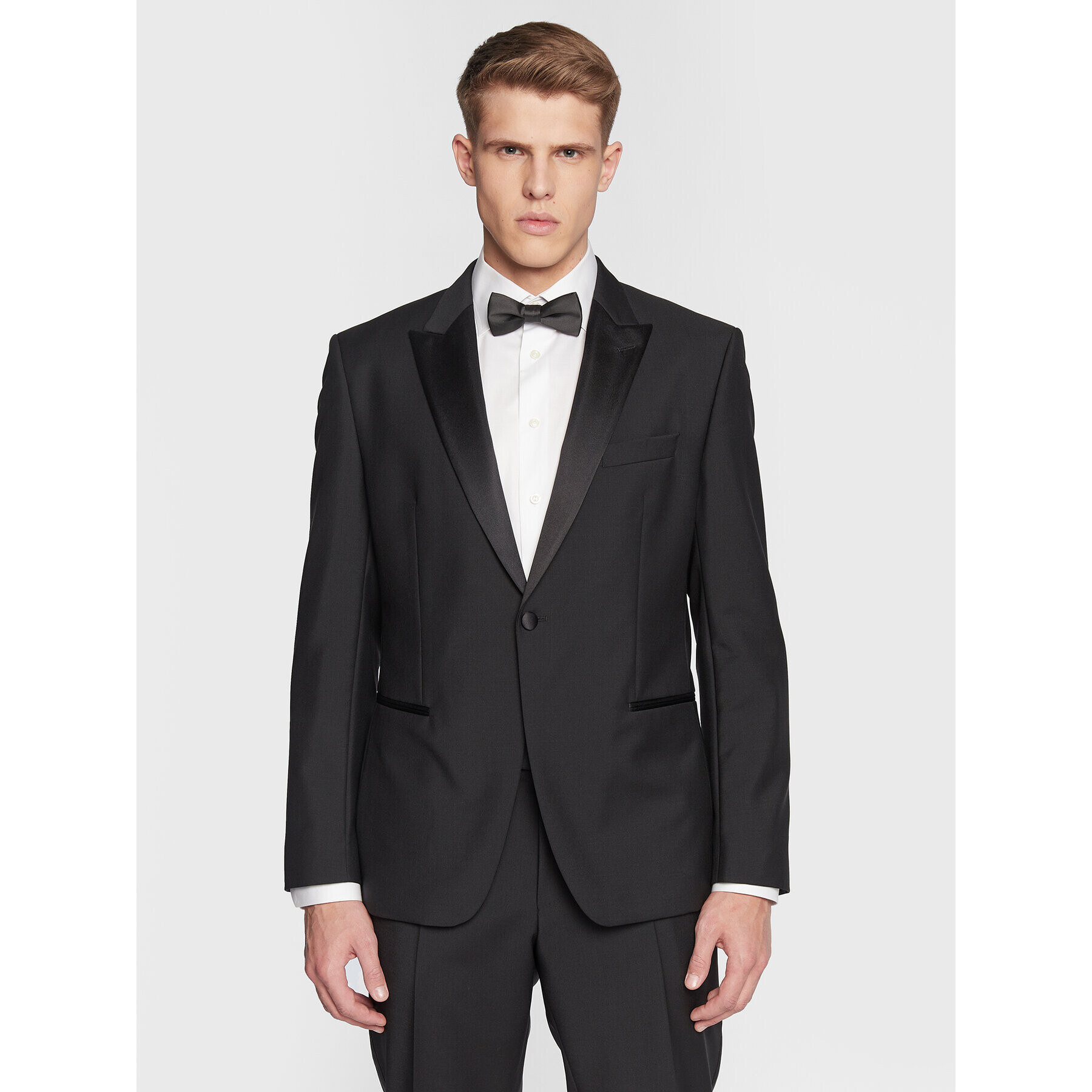 Boss Костюм H-Huge 50484710 Черен Slim Fit - Pepit.bg