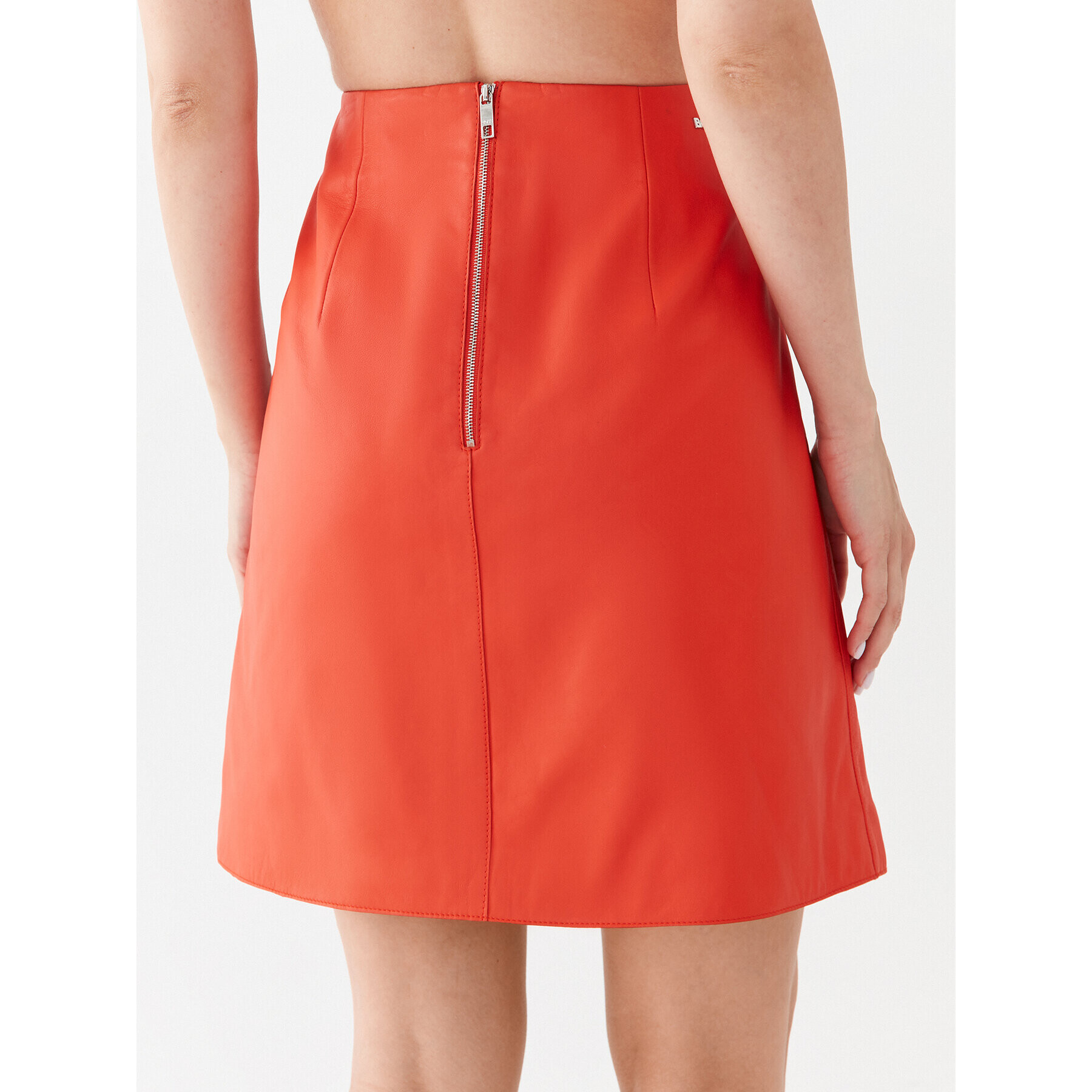 Boss Кожена пола Seminta 50495166 Оранжев Regular Fit - Pepit.bg