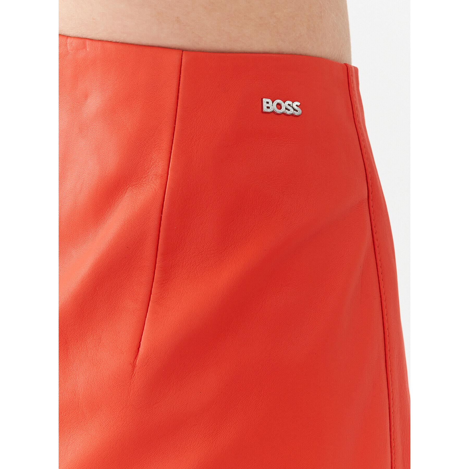 Boss Кожена пола Seminta 50495166 Оранжев Regular Fit - Pepit.bg