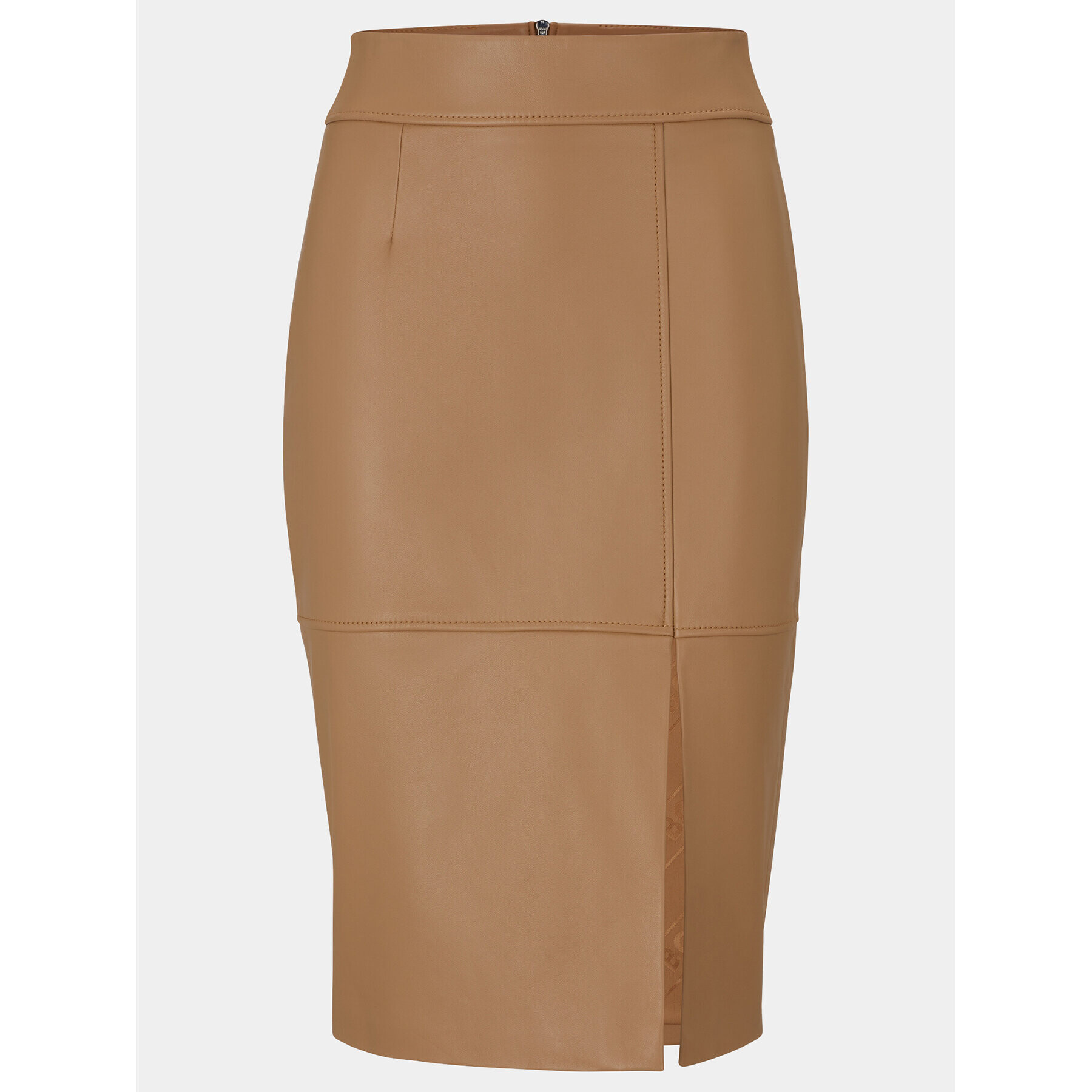 Boss Кожена пола Setora 50489116 Бежов Slim Fit - Pepit.bg