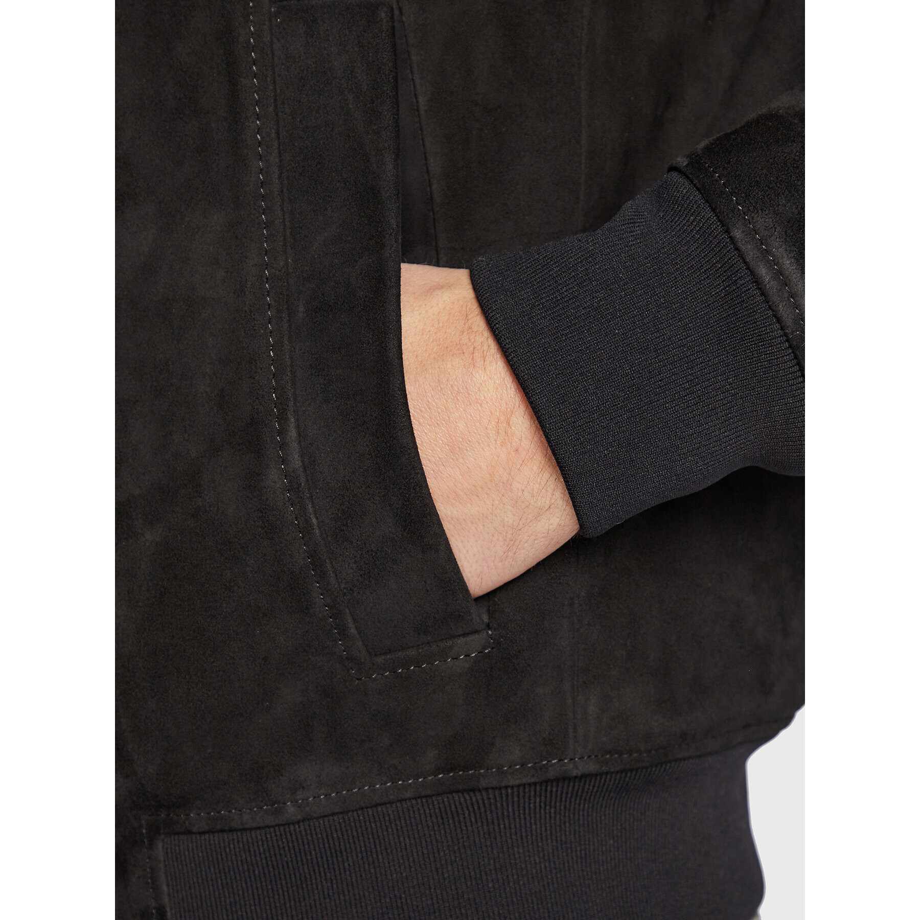 Boss Кожено яке Jur 50476983 Черен Regular Fit - Pepit.bg