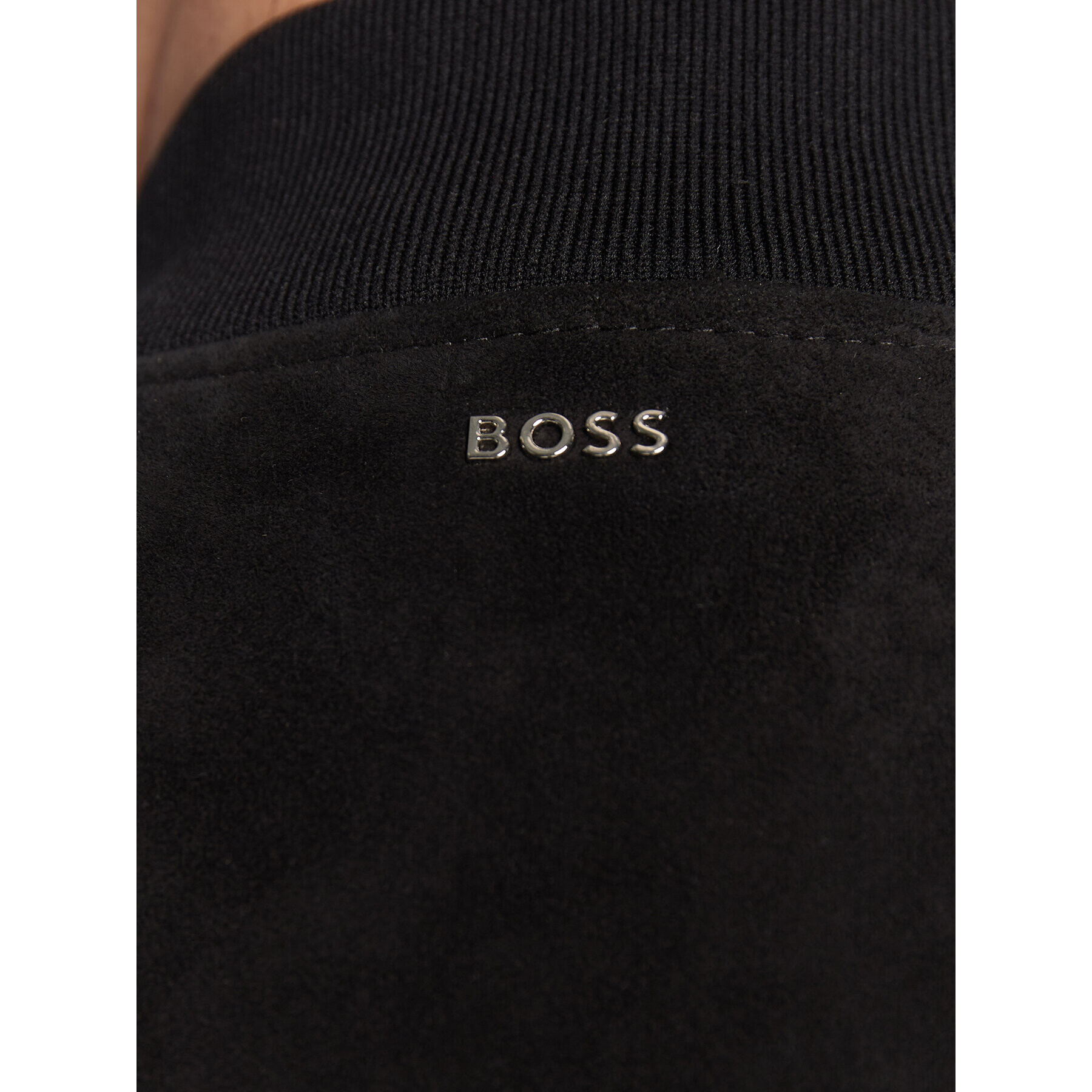 Boss Кожено яке Malbano 50476544 Черен Regular Fit - Pepit.bg