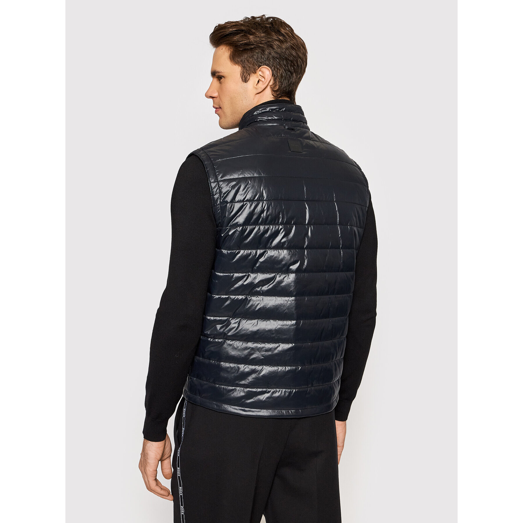 Boss Кожено яке Martes 50464945 Черен Regular Fit - Pepit.bg