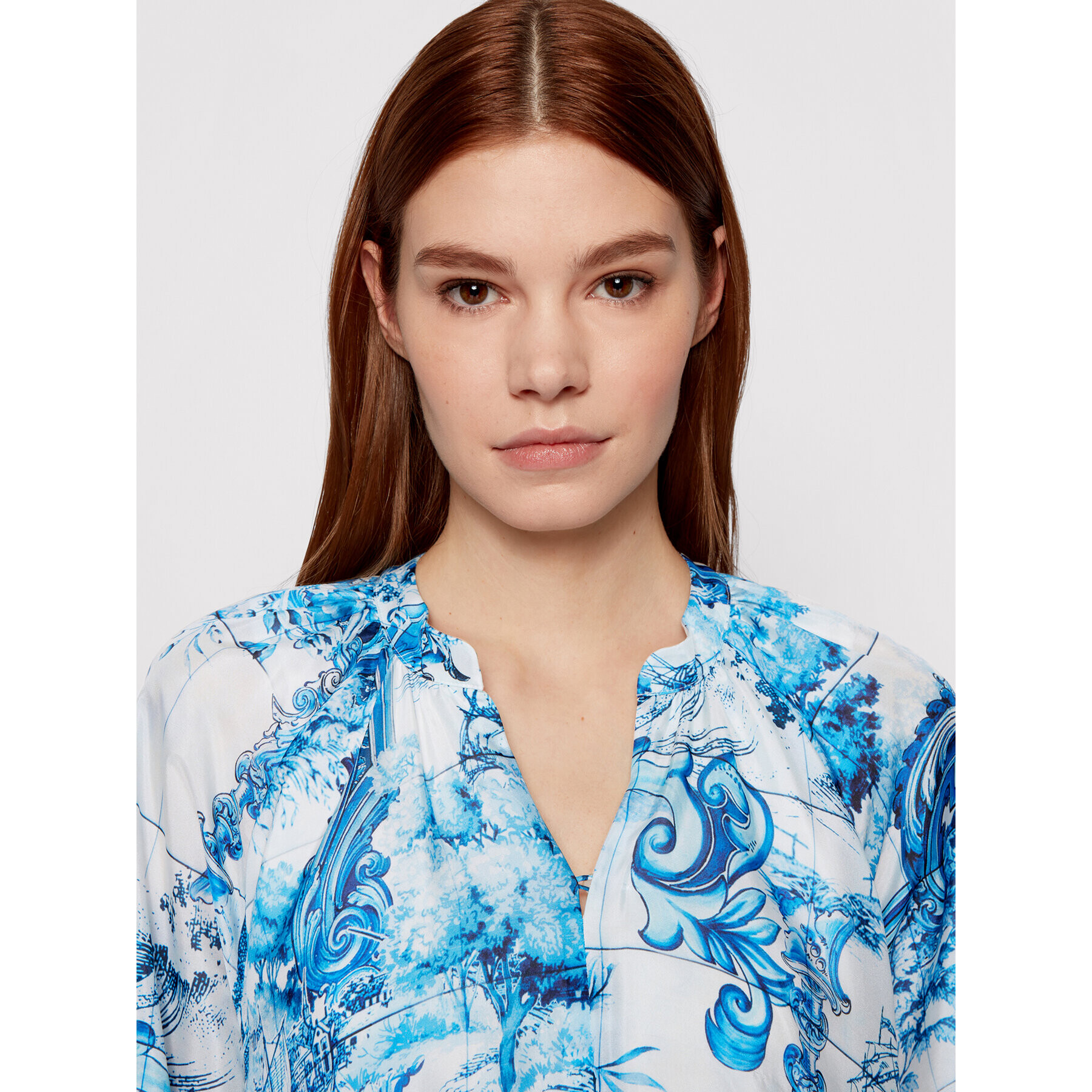 Boss Лятна рокля Difloru 50454550 Син Oversize - Pepit.bg
