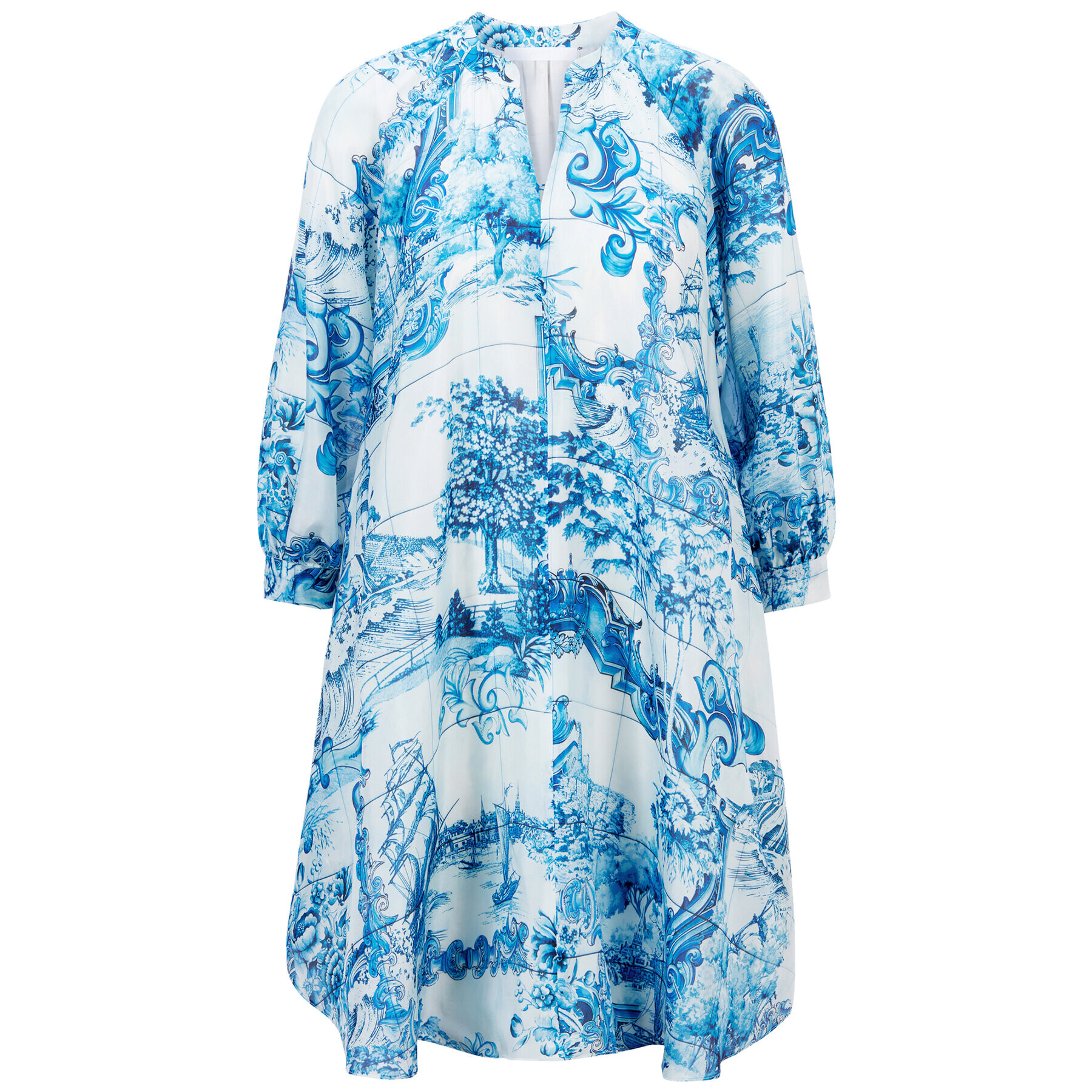 Boss Лятна рокля Difloru 50454550 Син Oversize - Pepit.bg