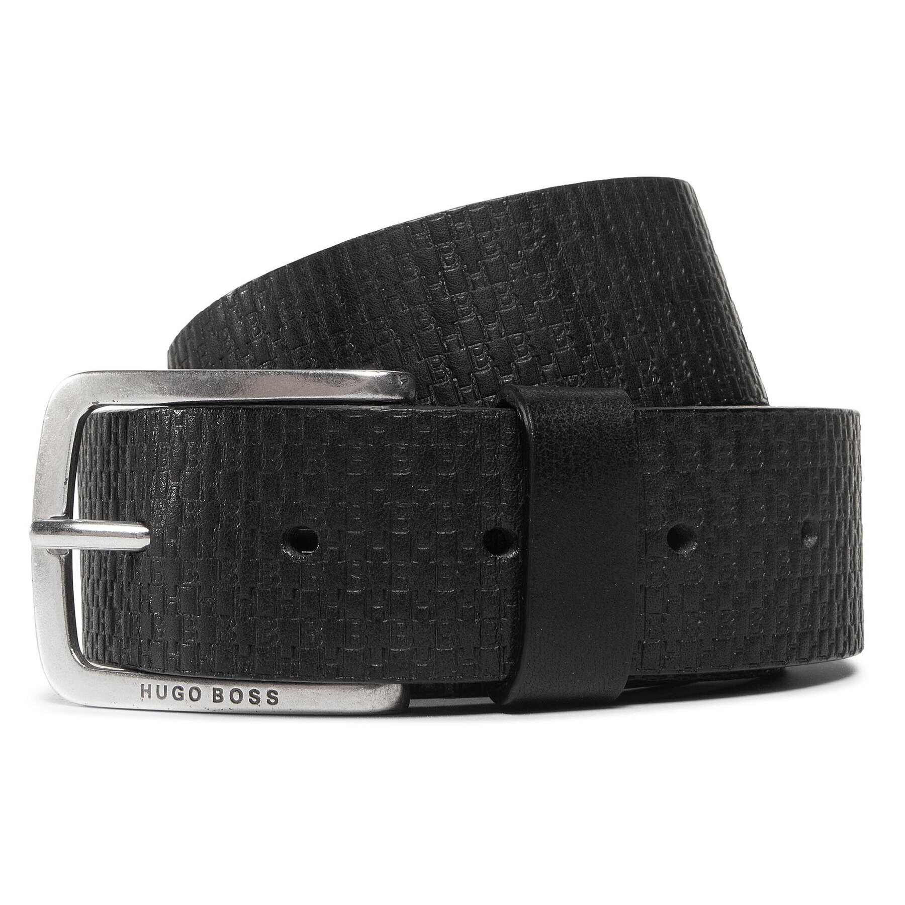 Boss Мъжки колан Jor-Hb 50435219 10202031 01 Черен - Pepit.bg