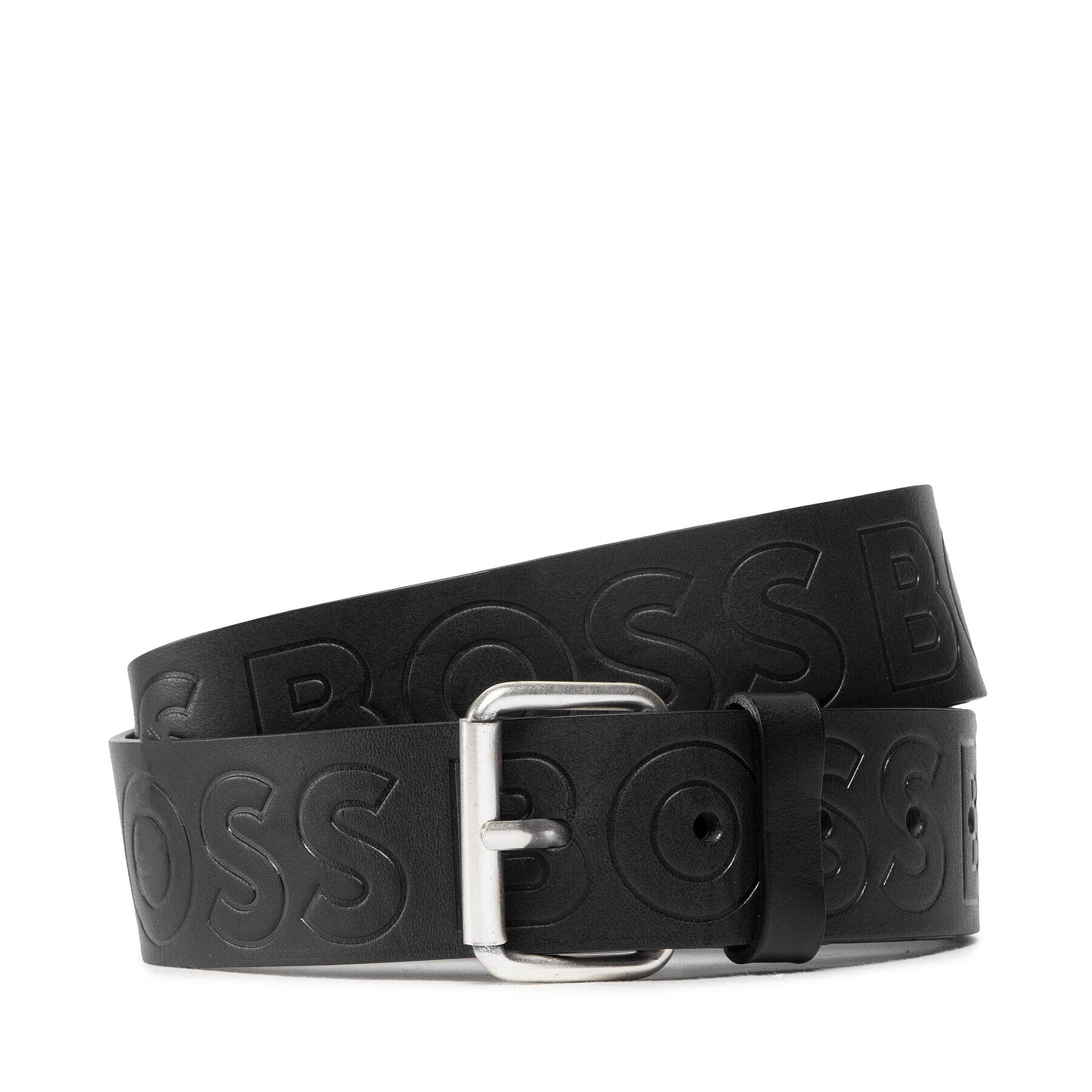 Boss Мъжки колан Serge 50481111 Черен - Pepit.bg
