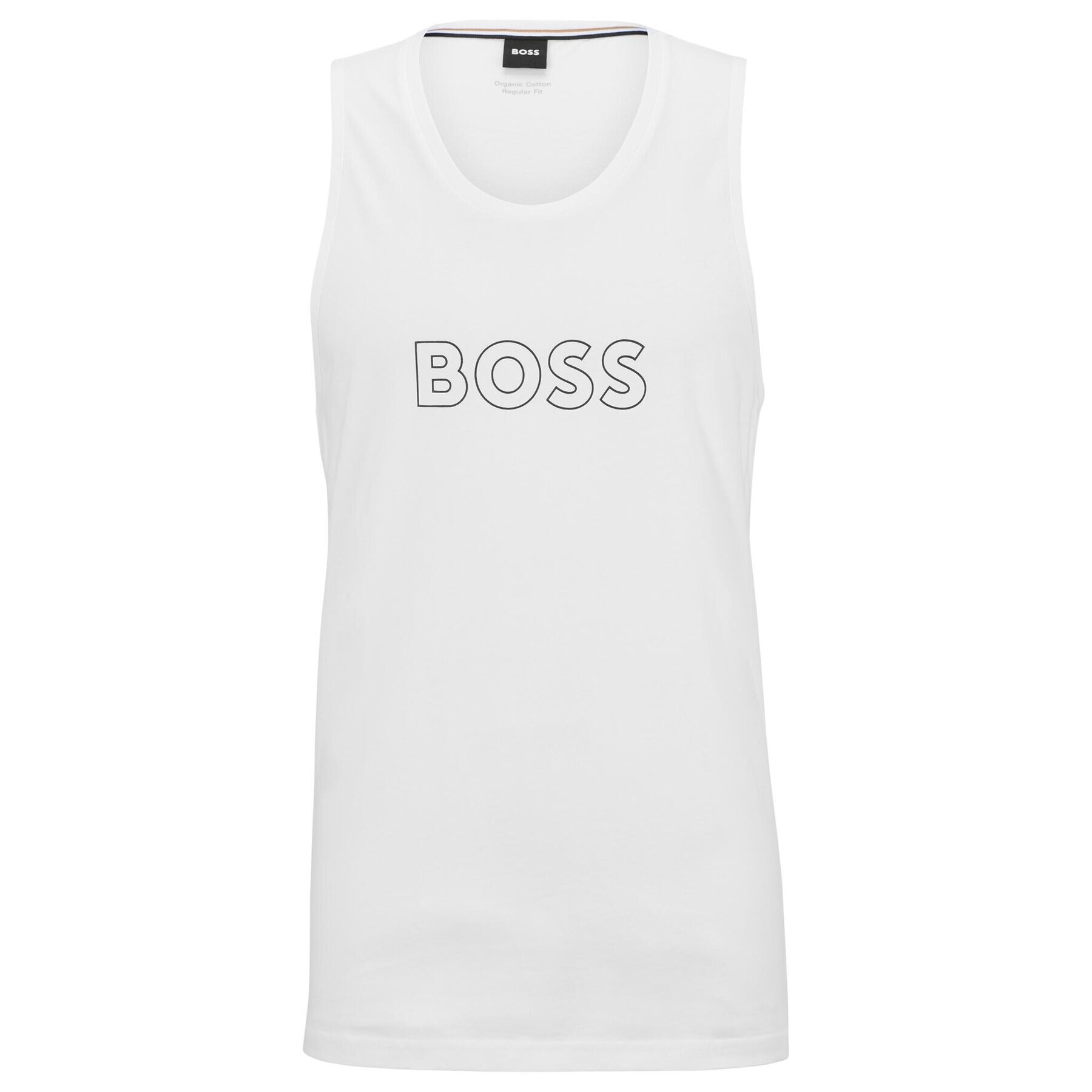 Boss Мъжки топ 50491711 Бял Regular Fit - Pepit.bg