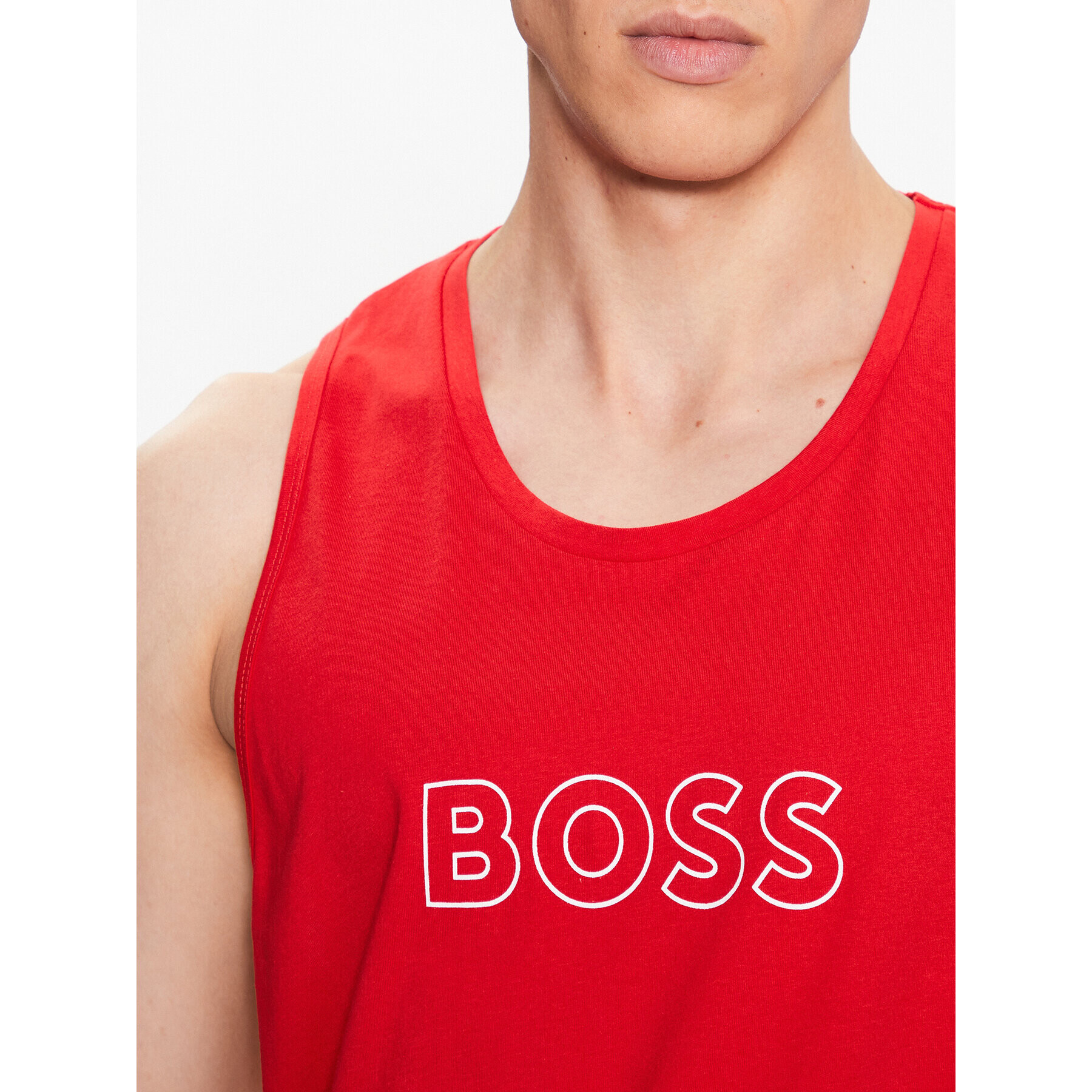 Boss Мъжки топ 50491711 Червен Regular Fit - Pepit.bg