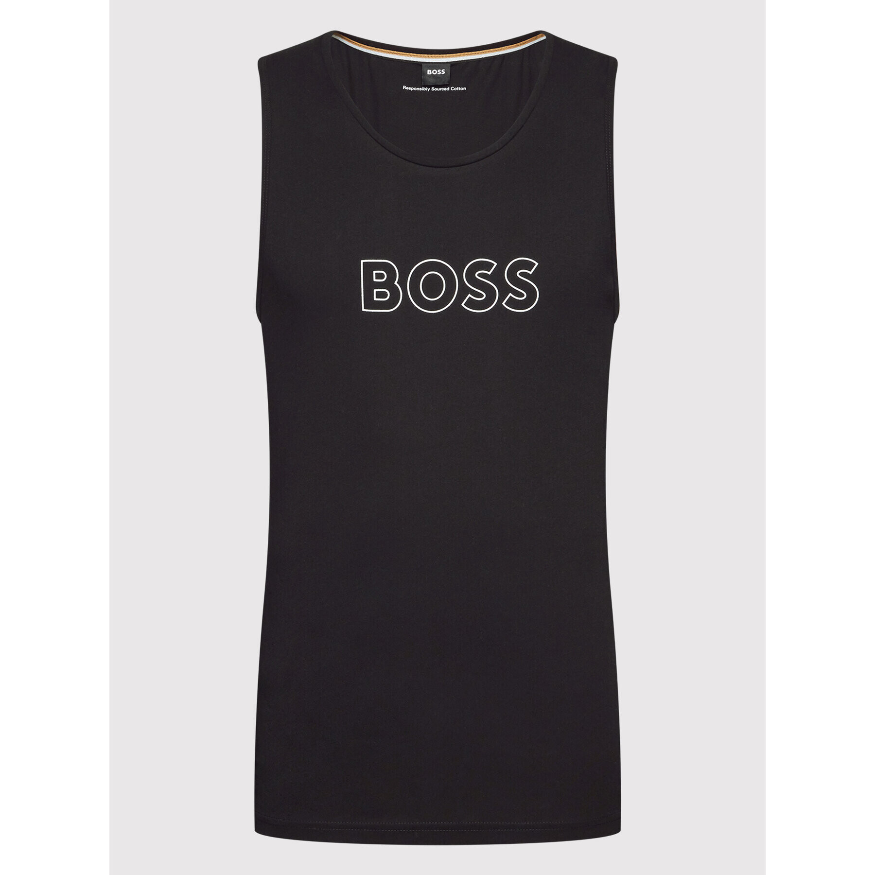 Boss Мъжки топ Beach 50469301 Черен Regular Fit - Pepit.bg