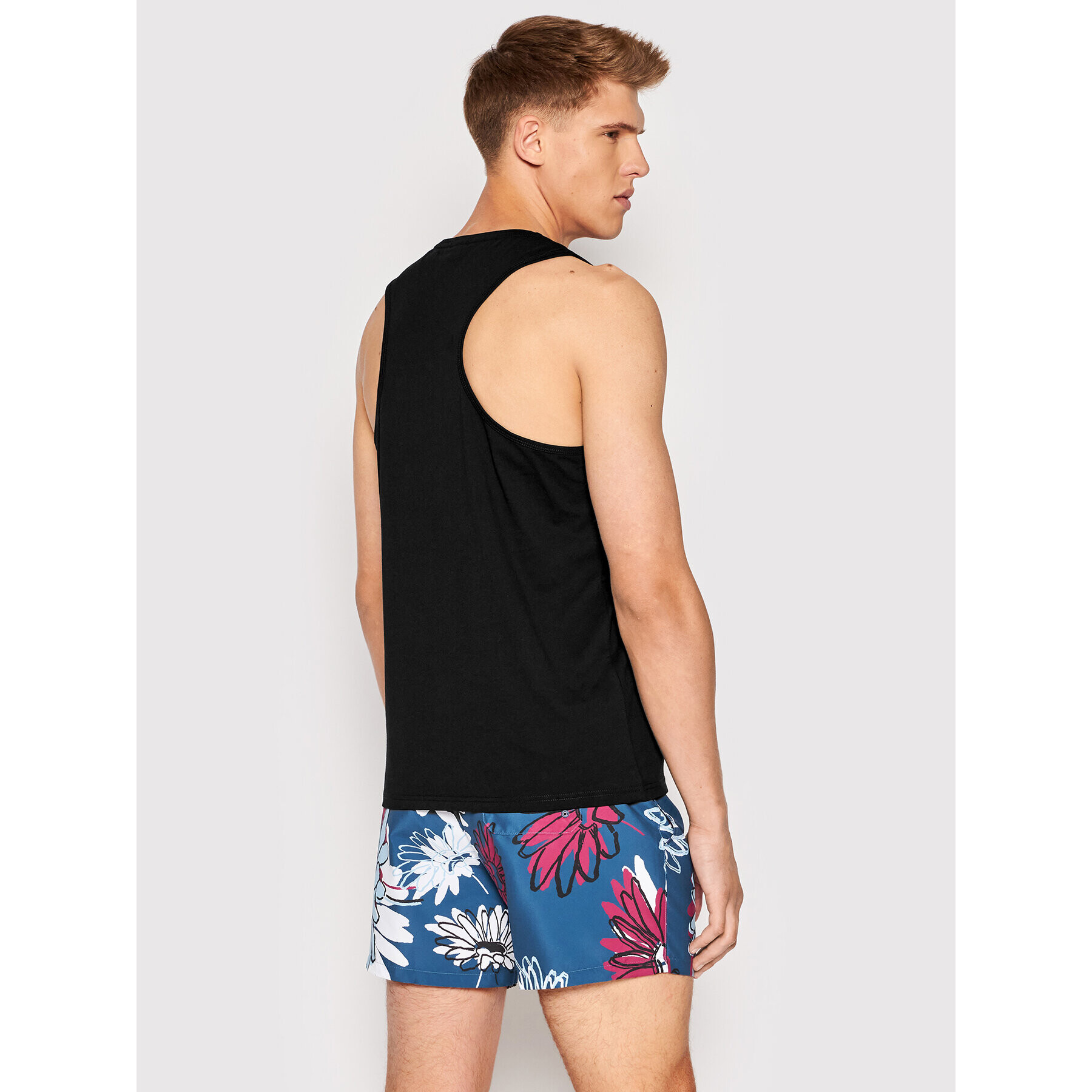 Boss Мъжки топ Beach 50469301 Черен Regular Fit - Pepit.bg