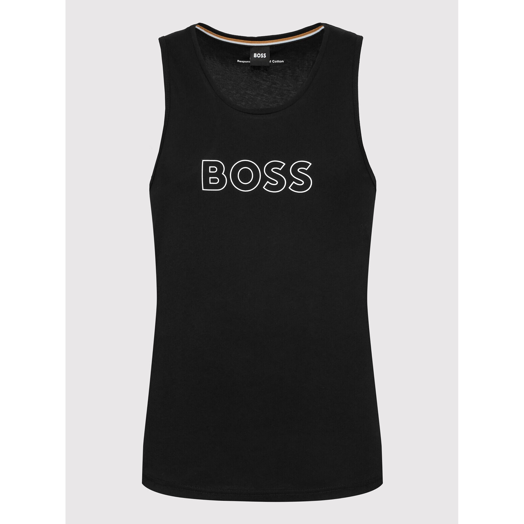 Boss Мъжки топ Beach 50469301 Черен Regular Fit - Pepit.bg