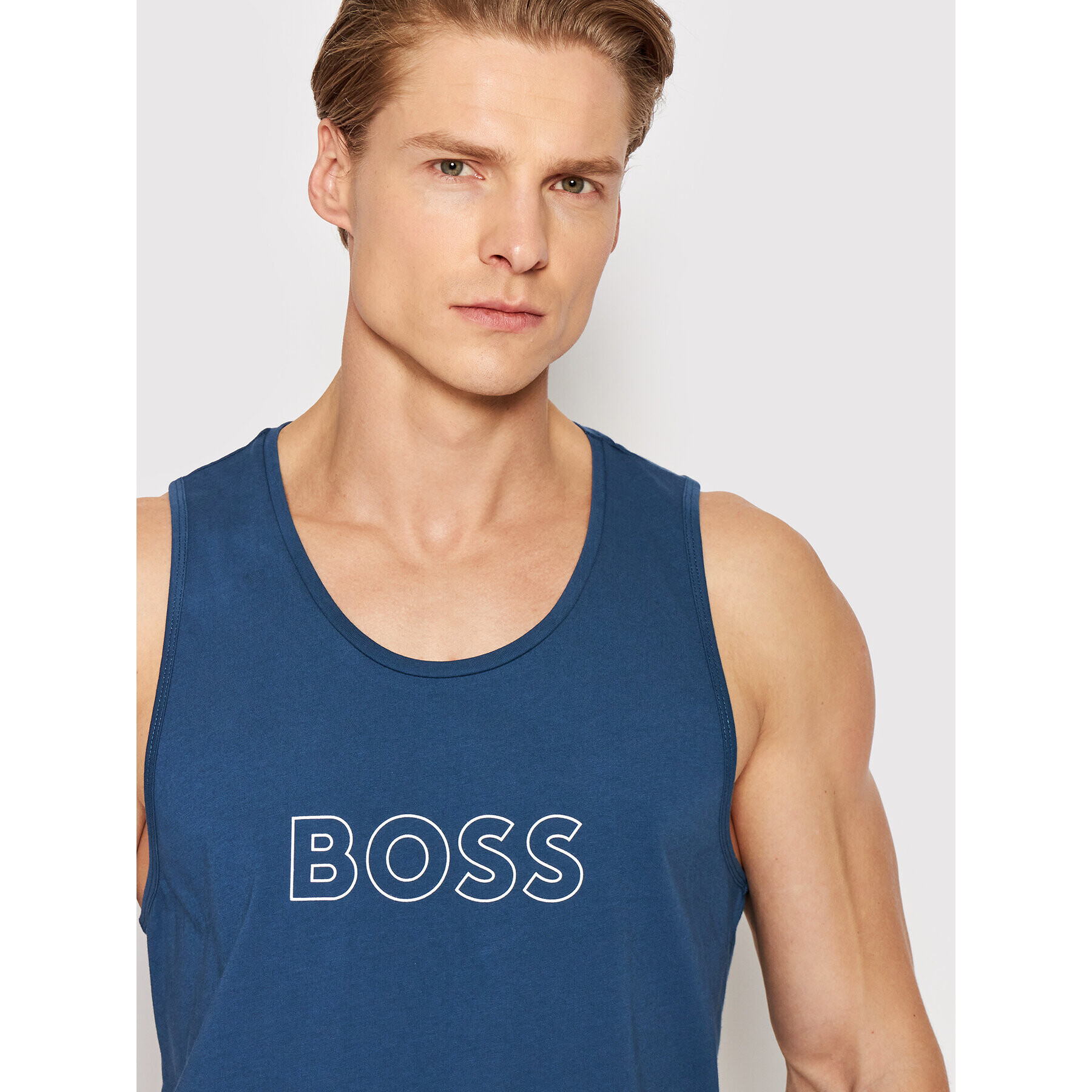 Boss Мъжки топ Beach 50469301 Тъмносин Regular Fit - Pepit.bg