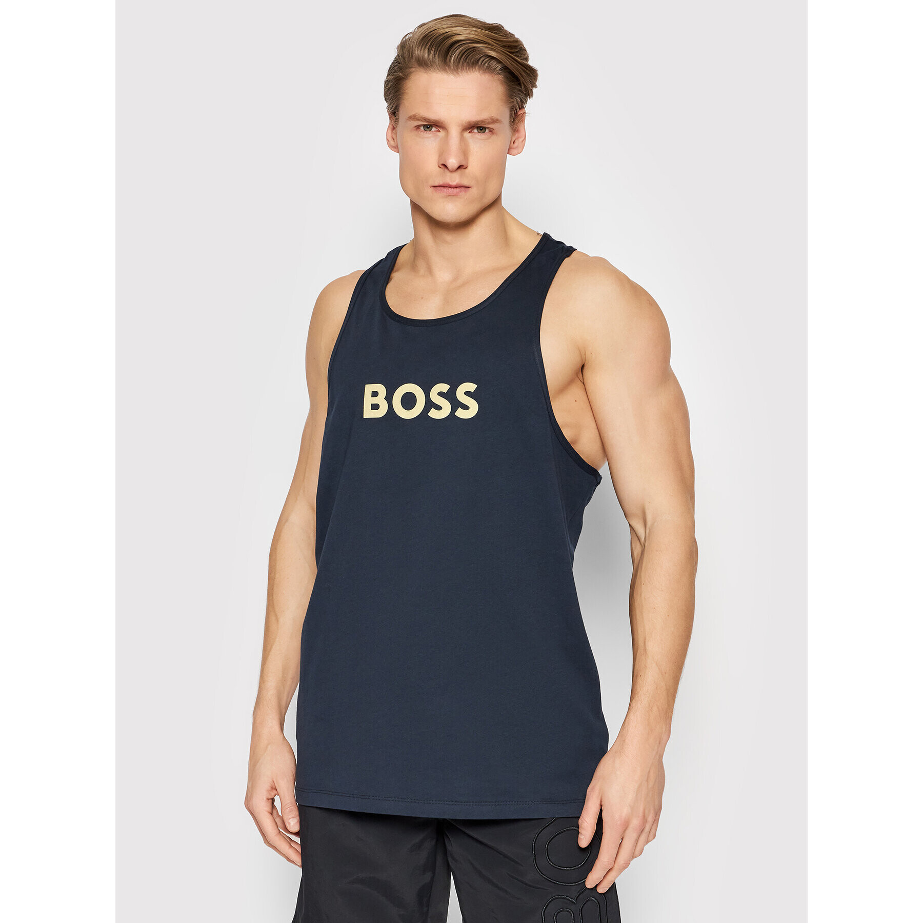 Boss Мъжки топ Special 50474188 Тъмносин Regular Fit - Pepit.bg