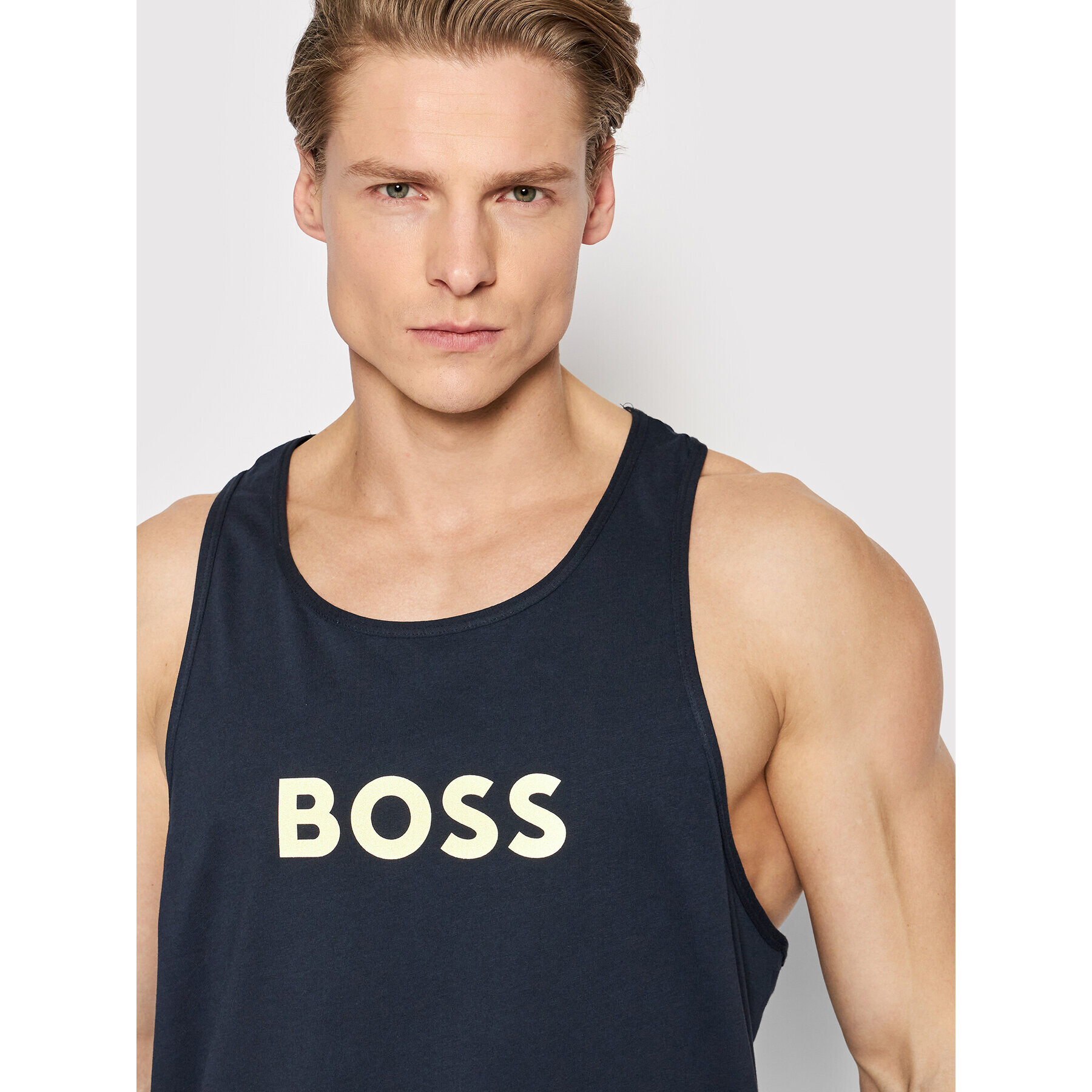 Boss Мъжки топ Special 50474188 Тъмносин Regular Fit - Pepit.bg