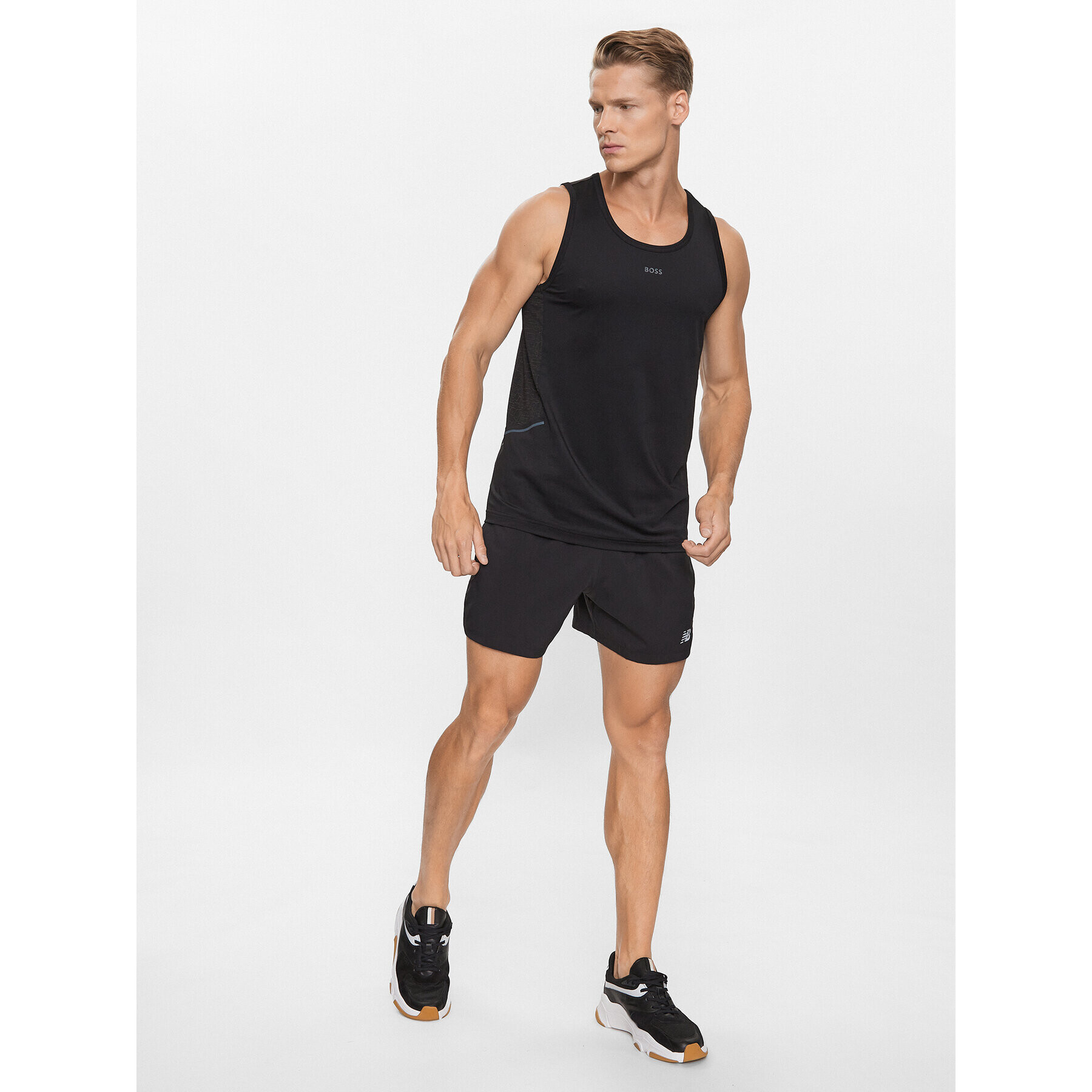 Boss Мъжки топ Tank Active 1 50494751 Черен Slim Fit - Pepit.bg