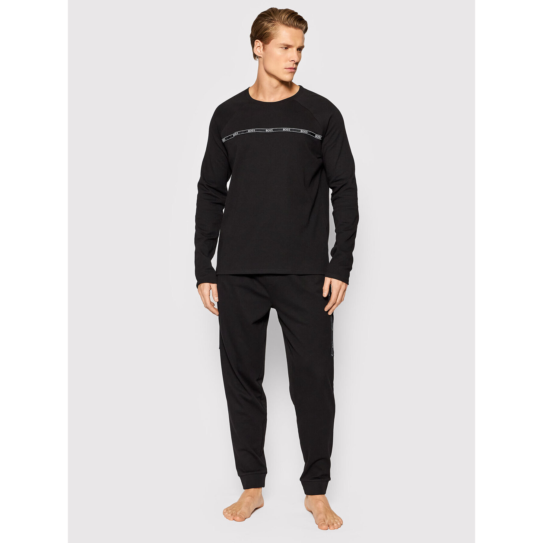 Boss Пижама 50464564 Черен Regular Fit - Pepit.bg