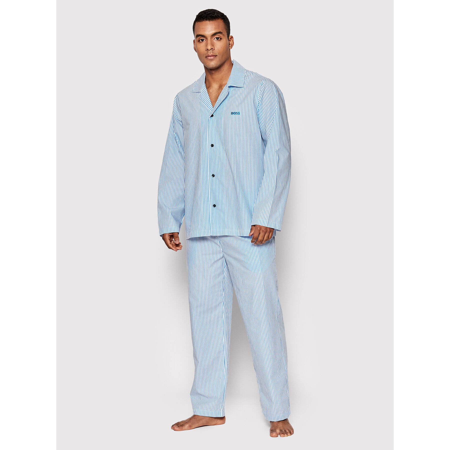 Boss Пижама 50472829 Син Regular Fit - Pepit.bg