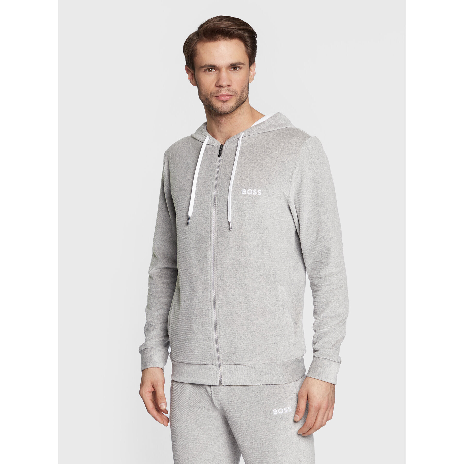 Boss Пижама 50480697 Сив Regular Fit - Pepit.bg