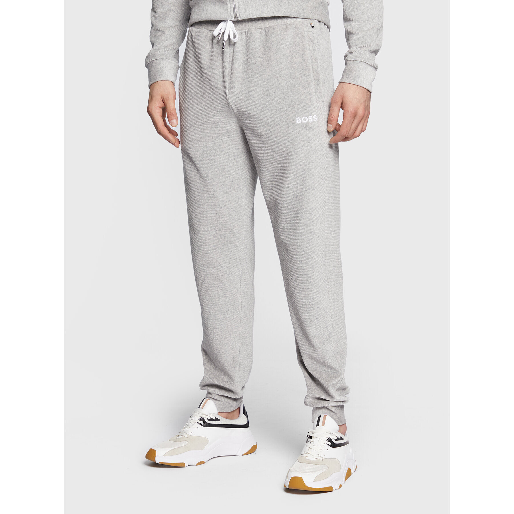 Boss Пижама 50480697 Сив Regular Fit - Pepit.bg