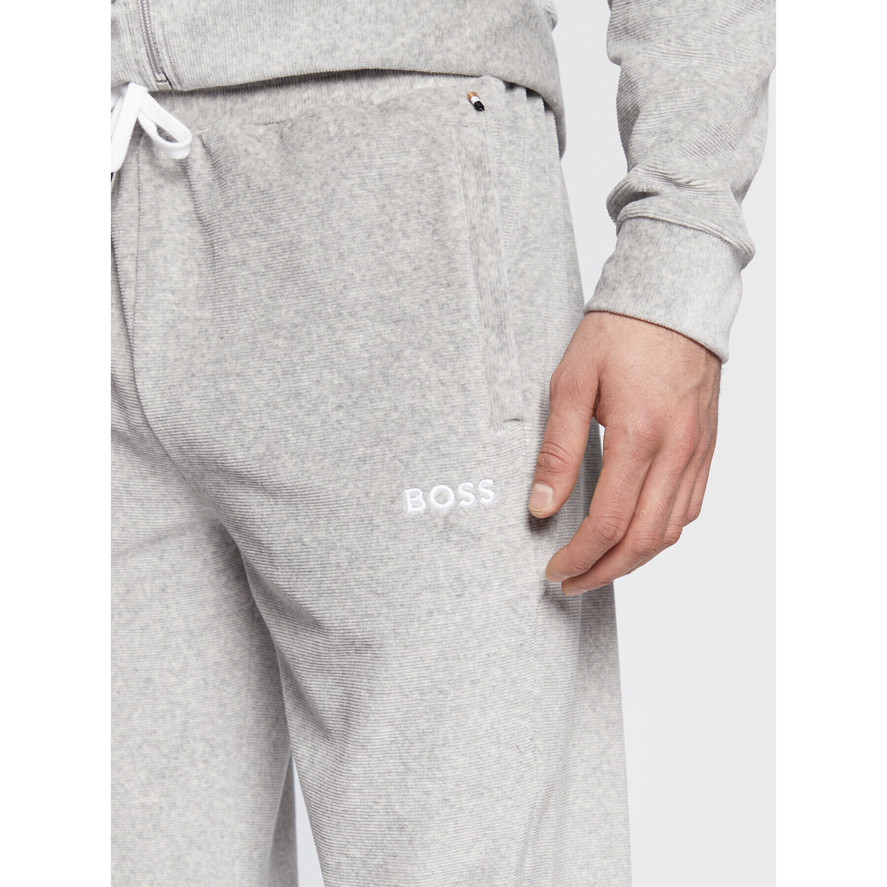 Boss Пижама 50480697 Сив Regular Fit - Pepit.bg