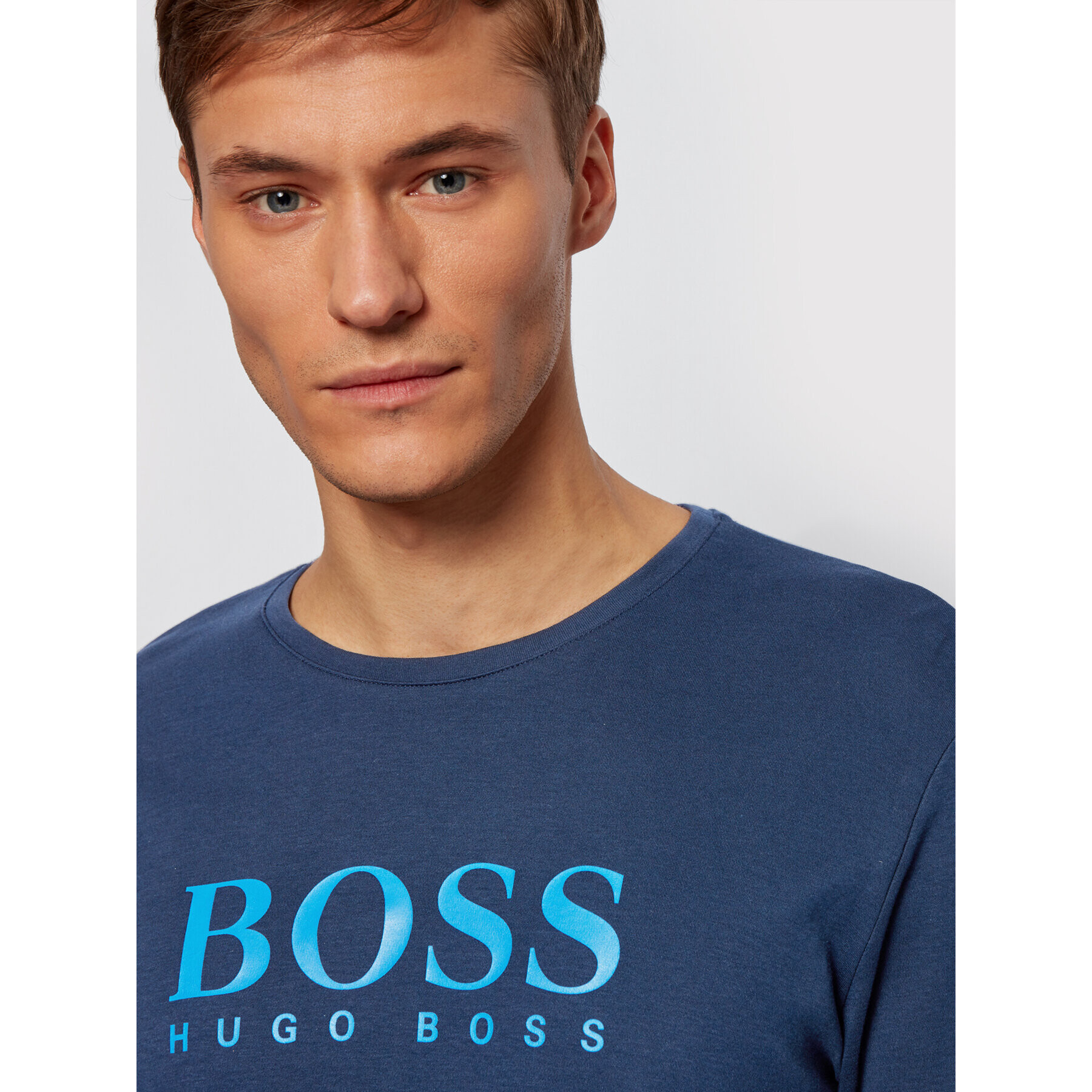 Boss Пижама Relax Long Set 50443448 Тъмносин - Pepit.bg