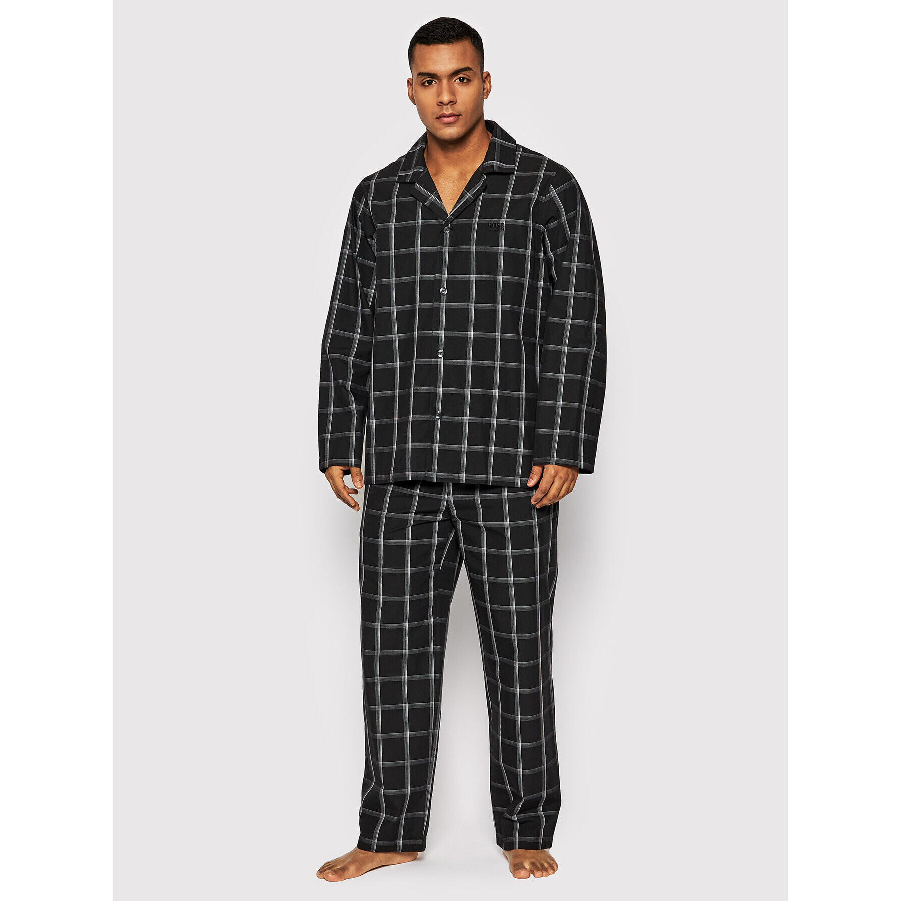 Boss Пижама Urban 50463504 Черен Regular Fit - Pepit.bg