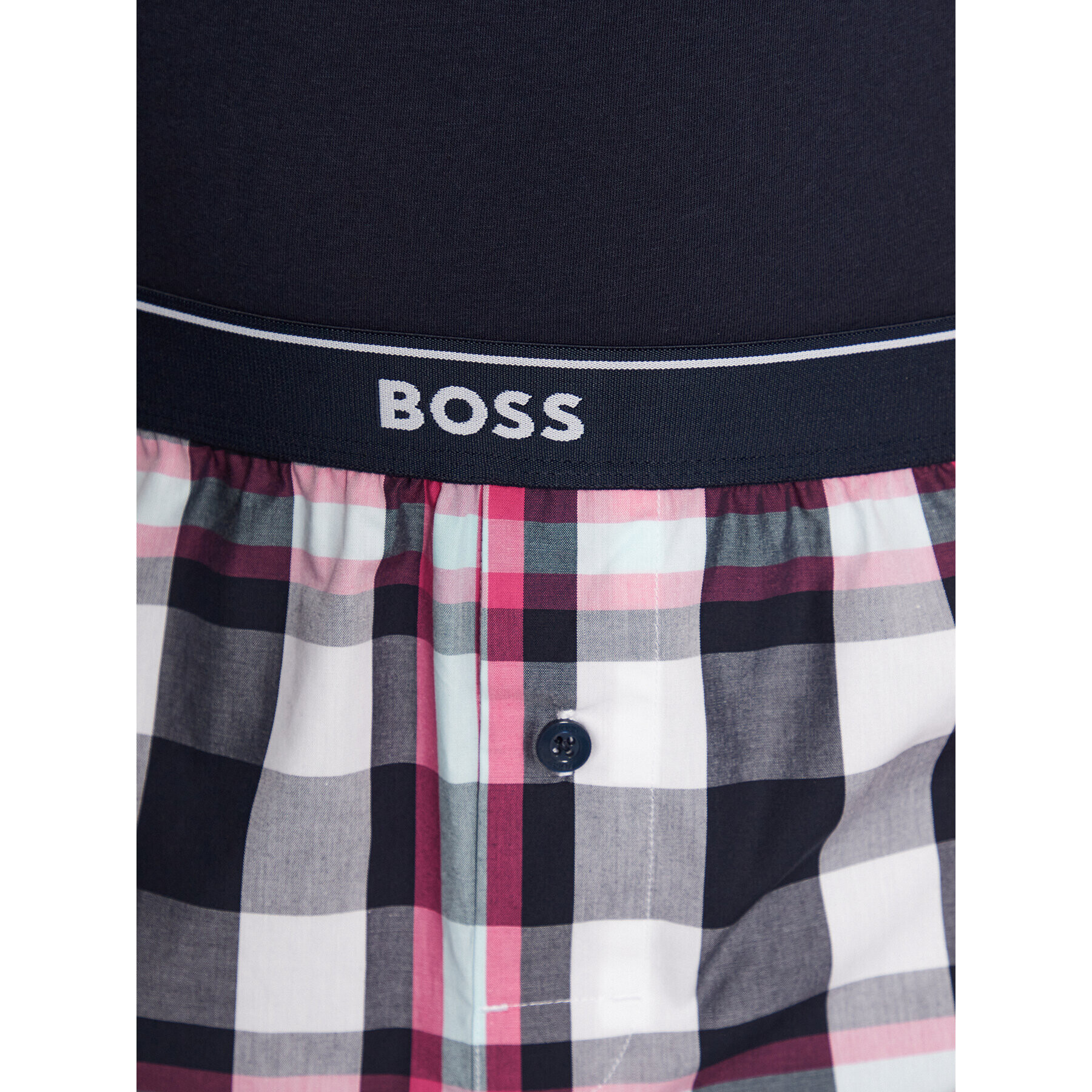 Boss Пижама Urban 50492519 Тъмносин Regular Fit - Pepit.bg