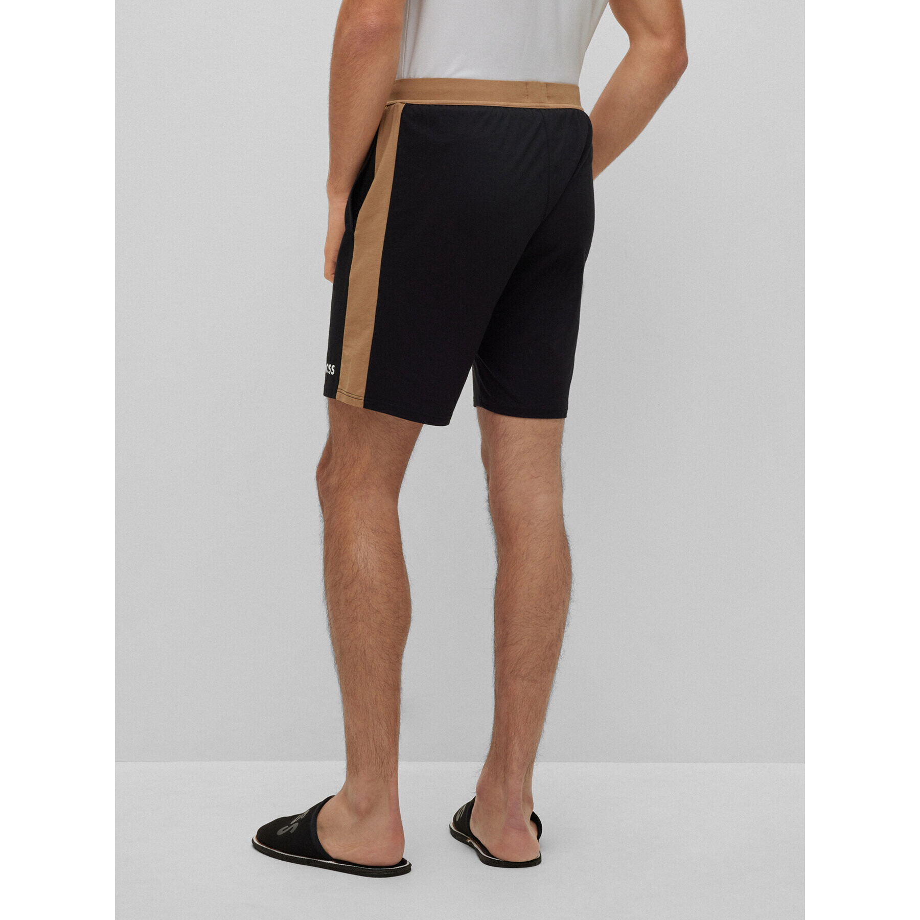 Boss Пижамени шорти Balance 50490924 Черен Regular Fit - Pepit.bg