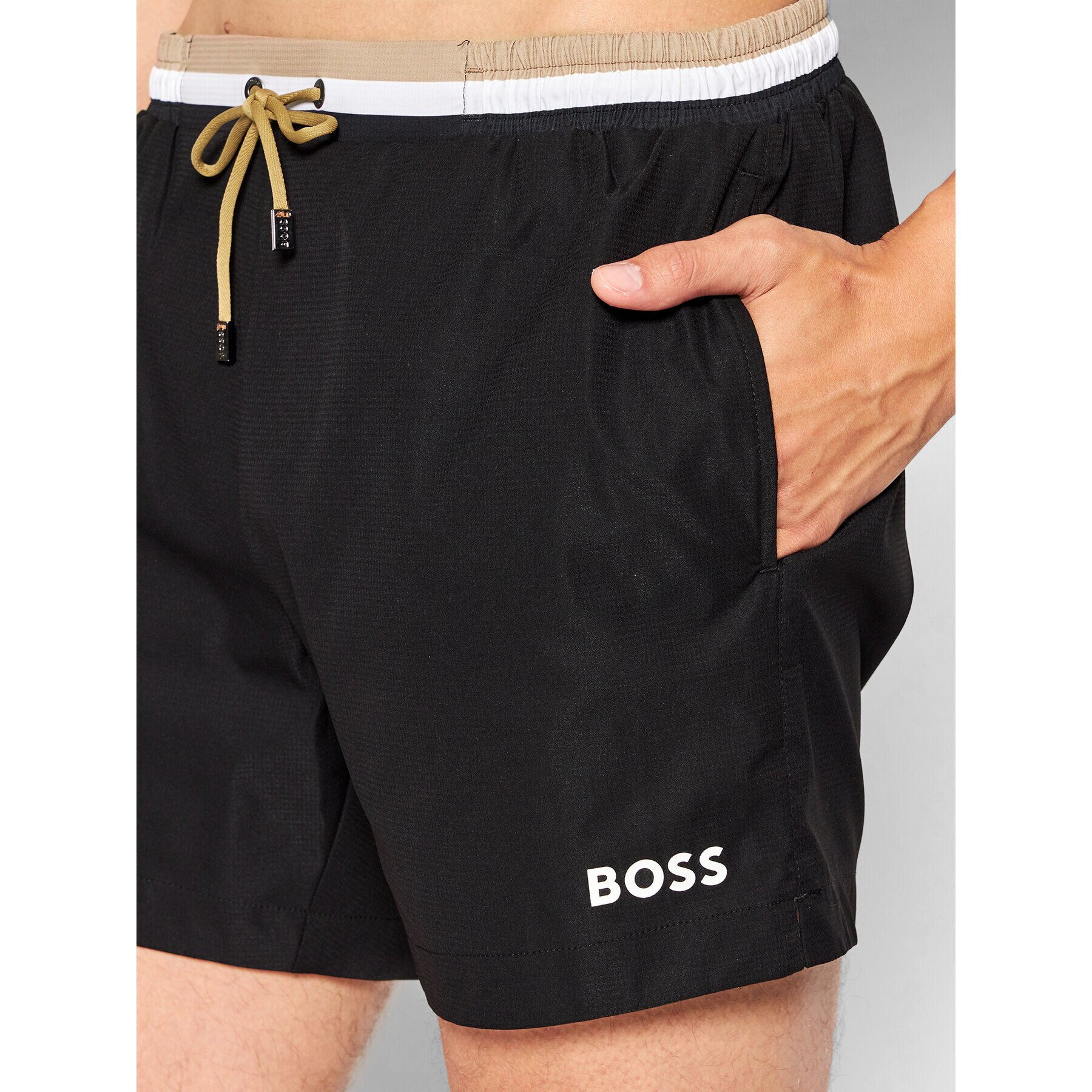 Boss Плувни шорти Atoll 50469324 Черен Regular Fit - Pepit.bg