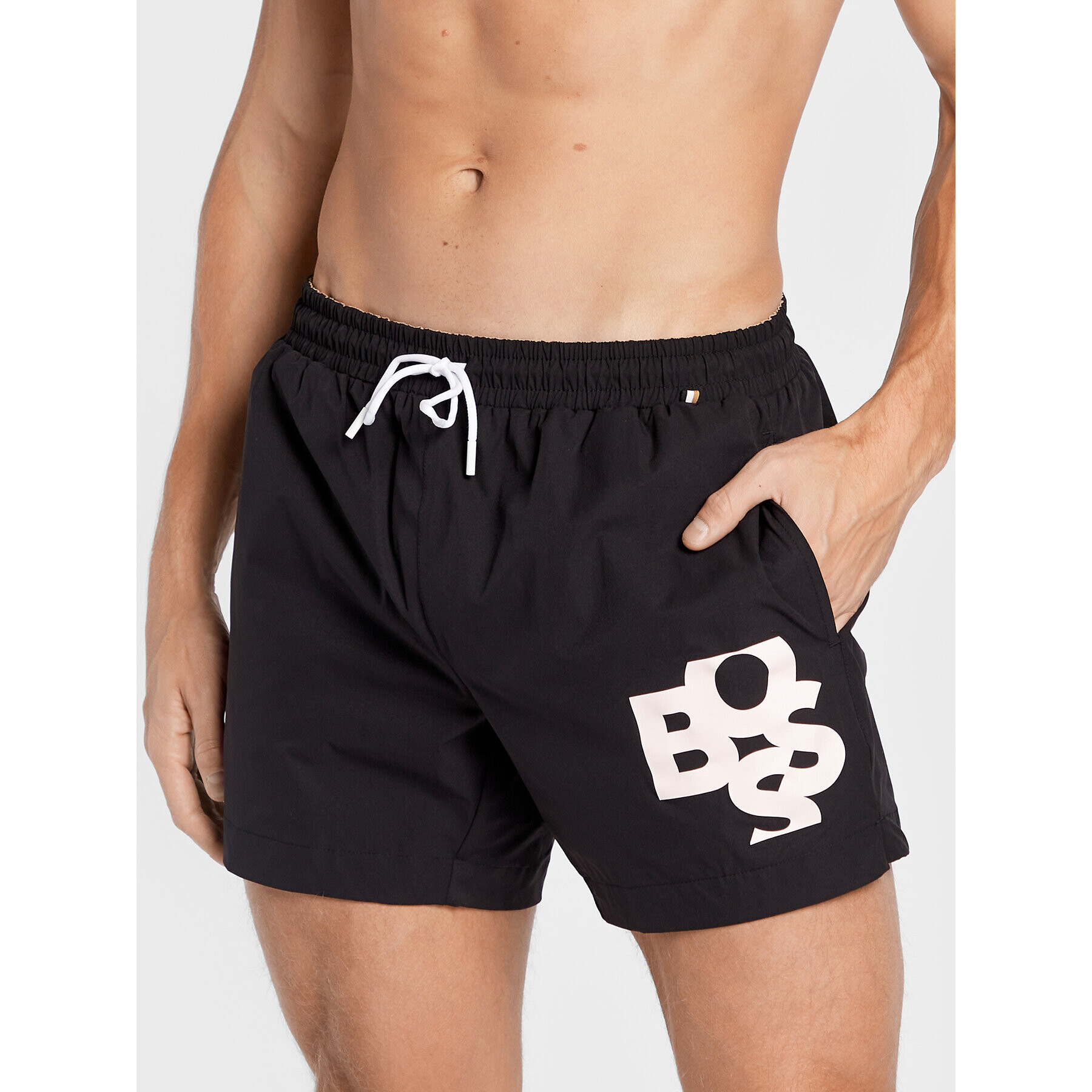 Boss Плувни шорти Cooper 50480496 Черен Regular Fit - Pepit.bg