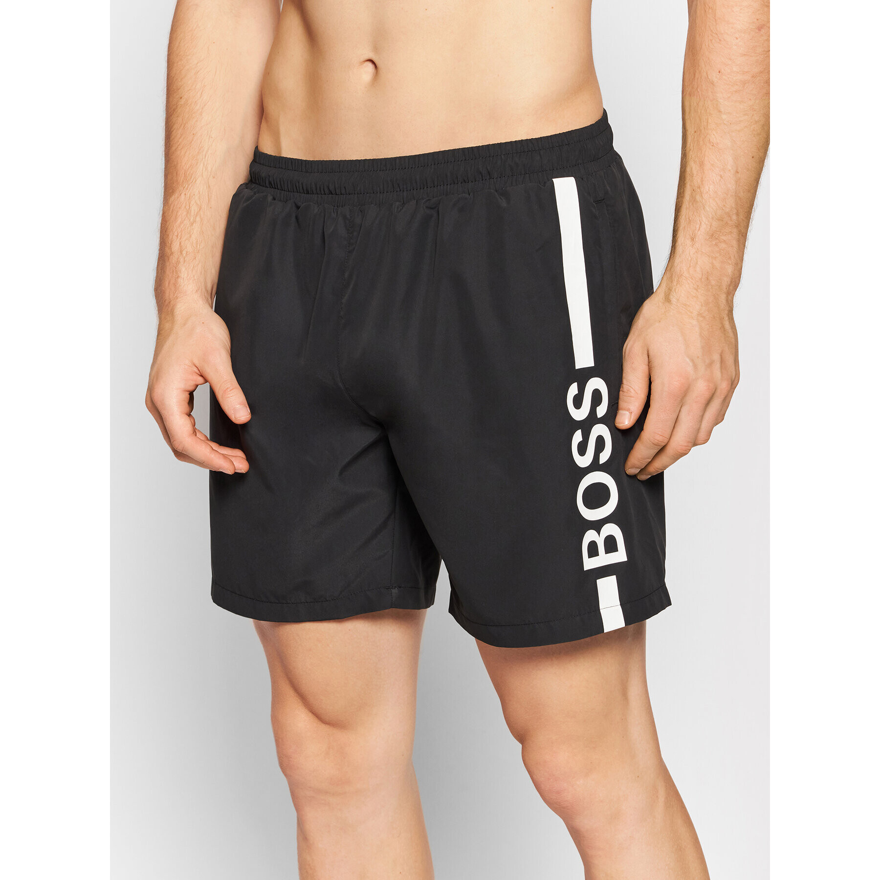 Boss Плувни шорти Dolphin 50439746 Черен Regular Fit - Pepit.bg