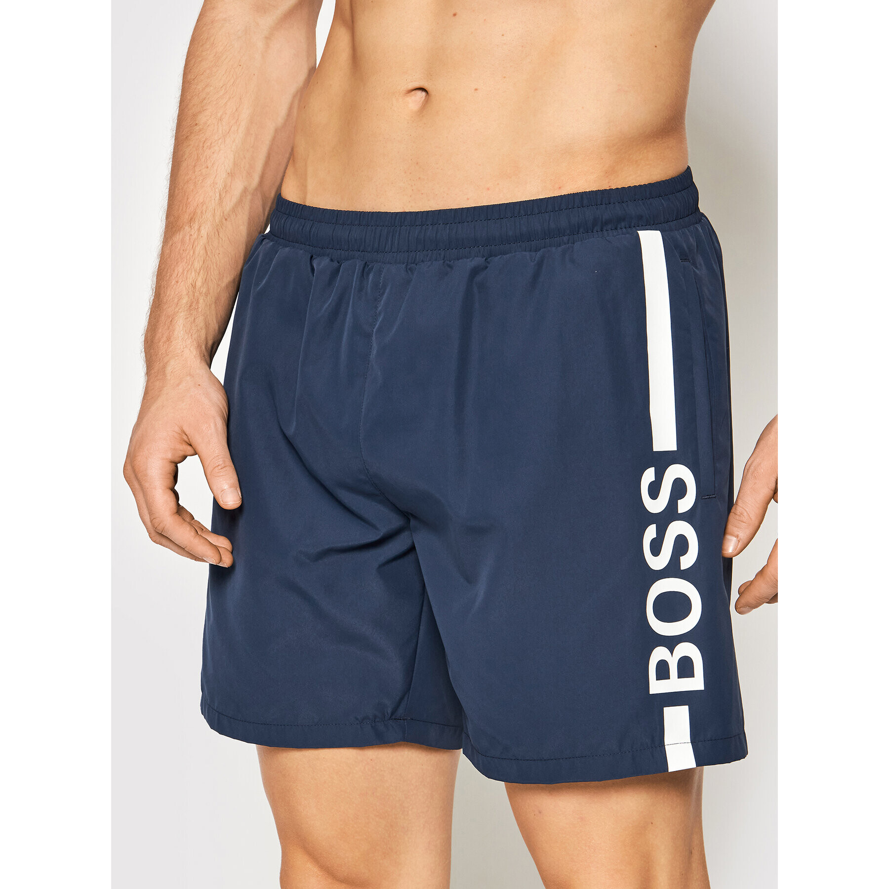 Boss Плувни шорти Dolphin 50439746 Тъмносин Regular Fit - Pepit.bg