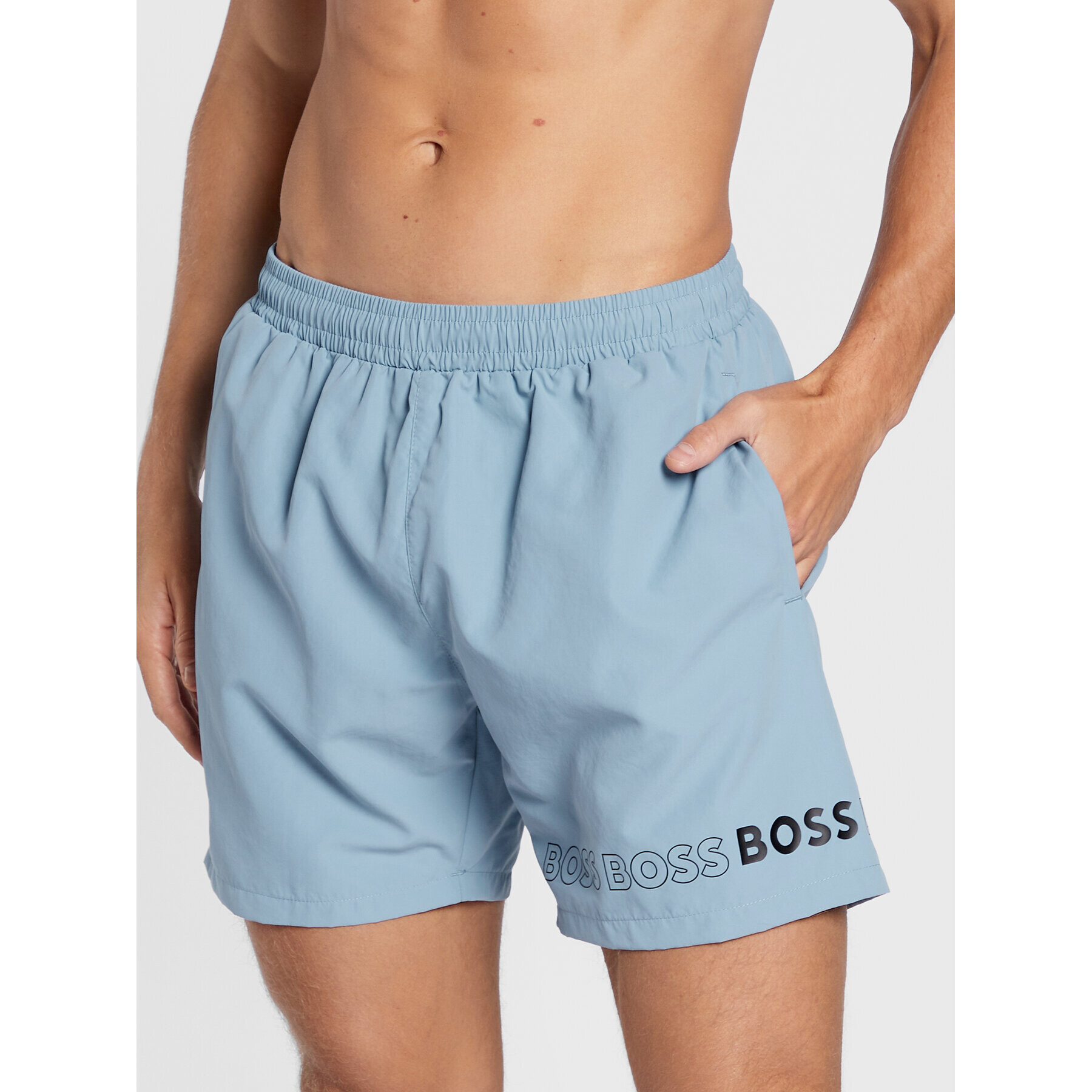 Boss Плувни шорти Dolphin 50469300 Син Regular Fit - Pepit.bg