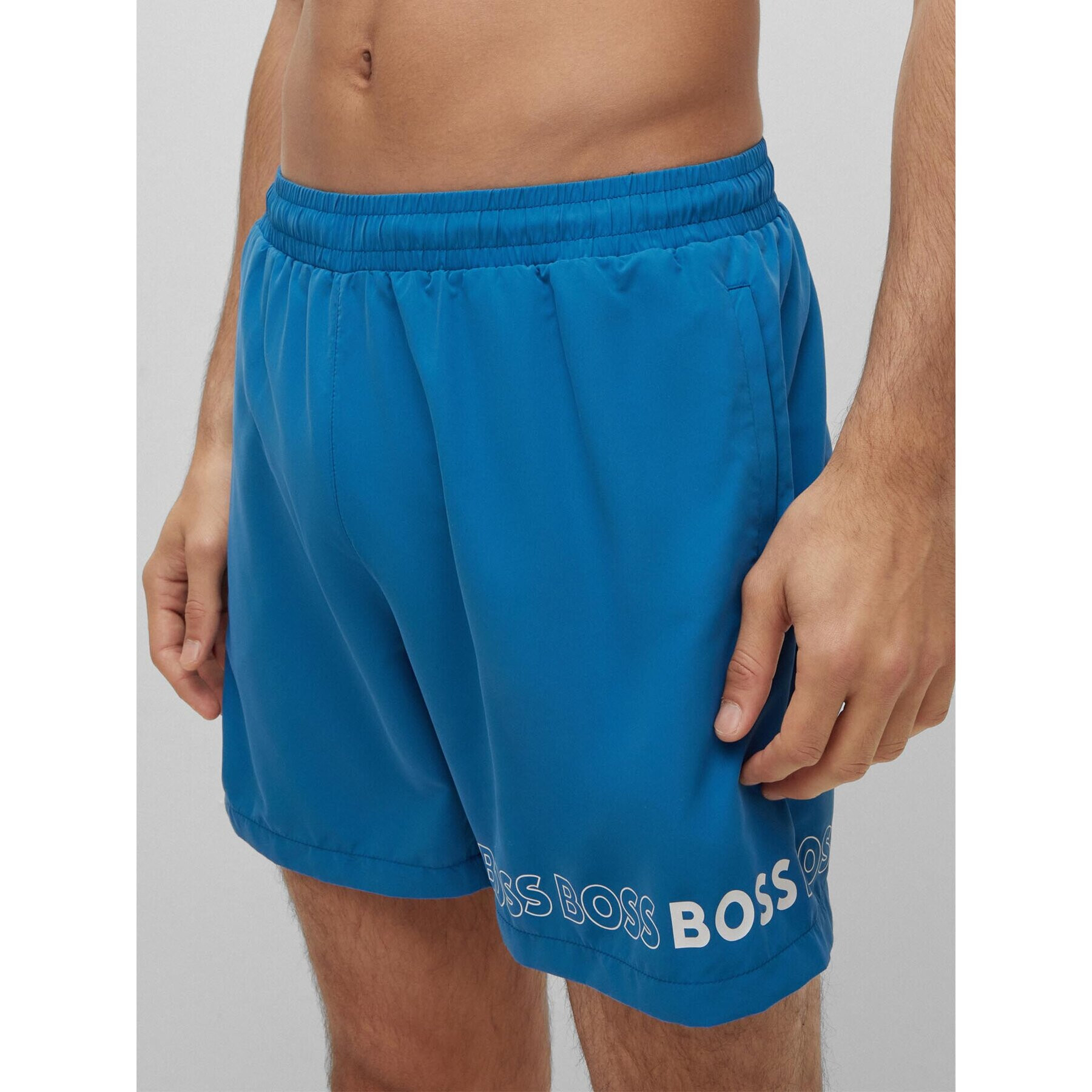 Boss Плувни шорти Dolphin 50469300 Син Regular Fit - Pepit.bg