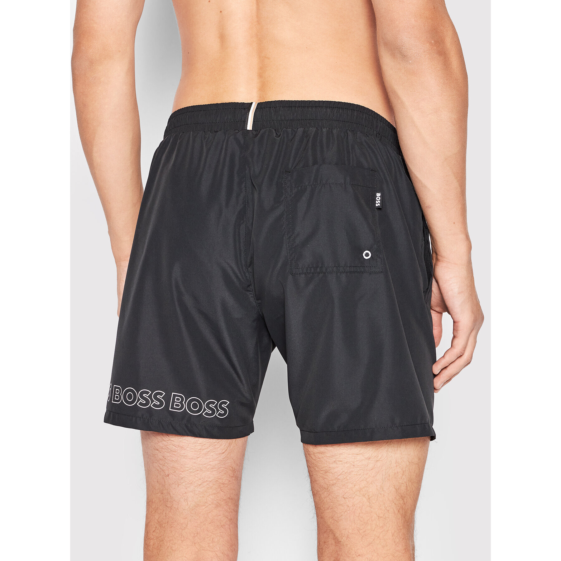 Boss Плувни шорти Dolphin 50469590 Черен Regular Fit - Pepit.bg