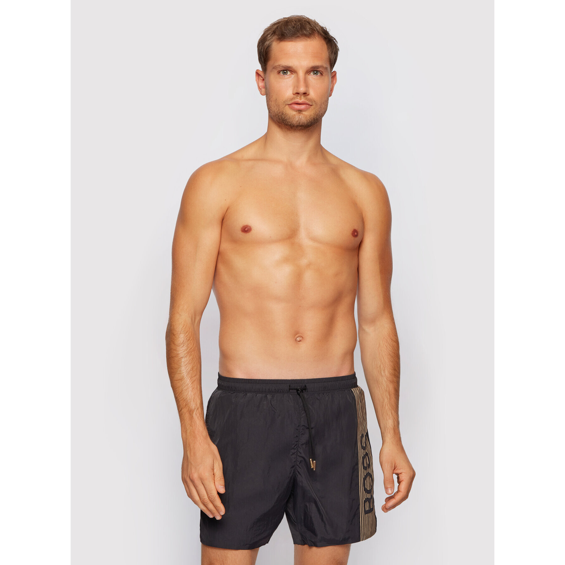 Boss Плувни шорти Icefish 50442394 Черен Regular Fit - Pepit.bg