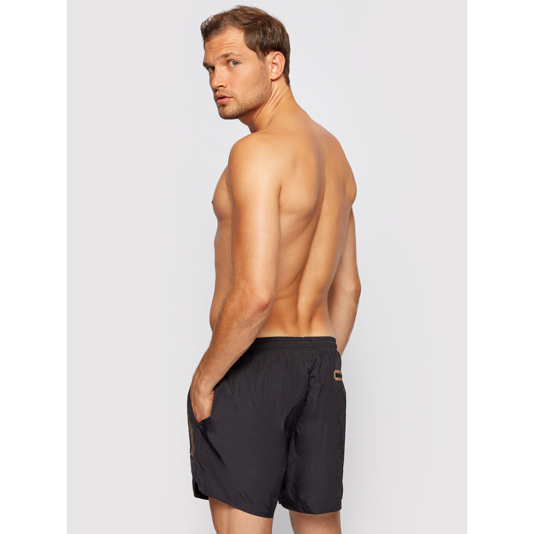 Boss Плувни шорти Icefish 50442394 Черен Regular Fit - Pepit.bg