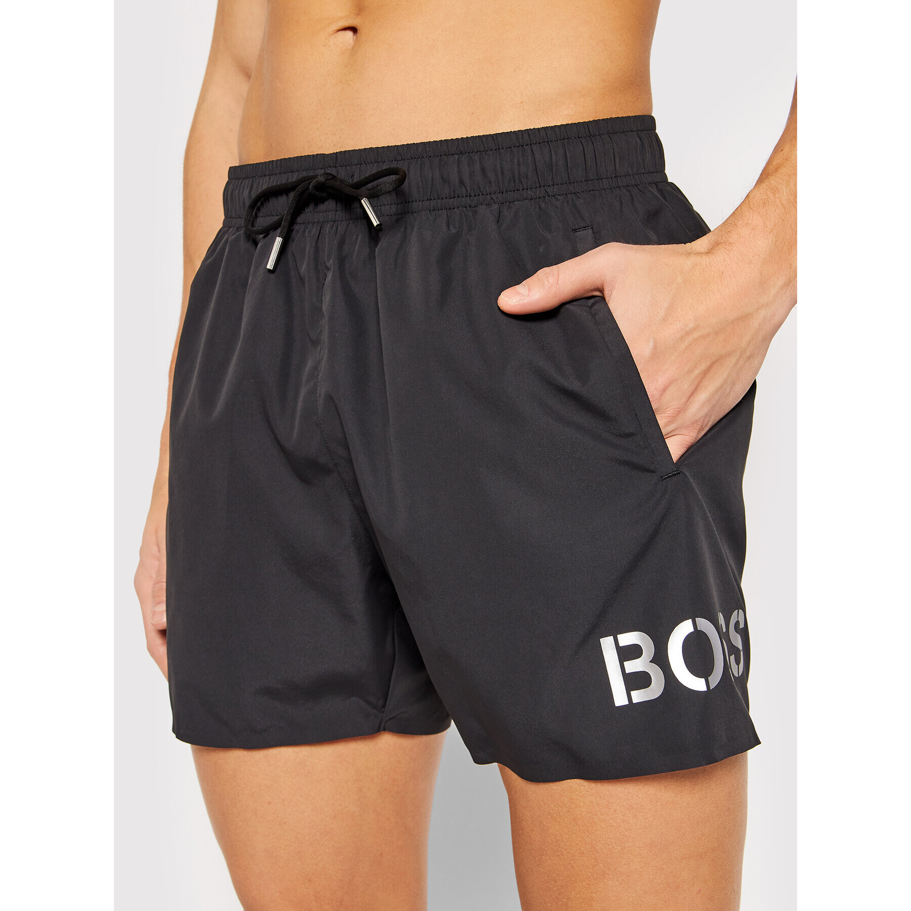 Boss Плувни шорти Icefish 50462266 Черен Regular Fit - Pepit.bg